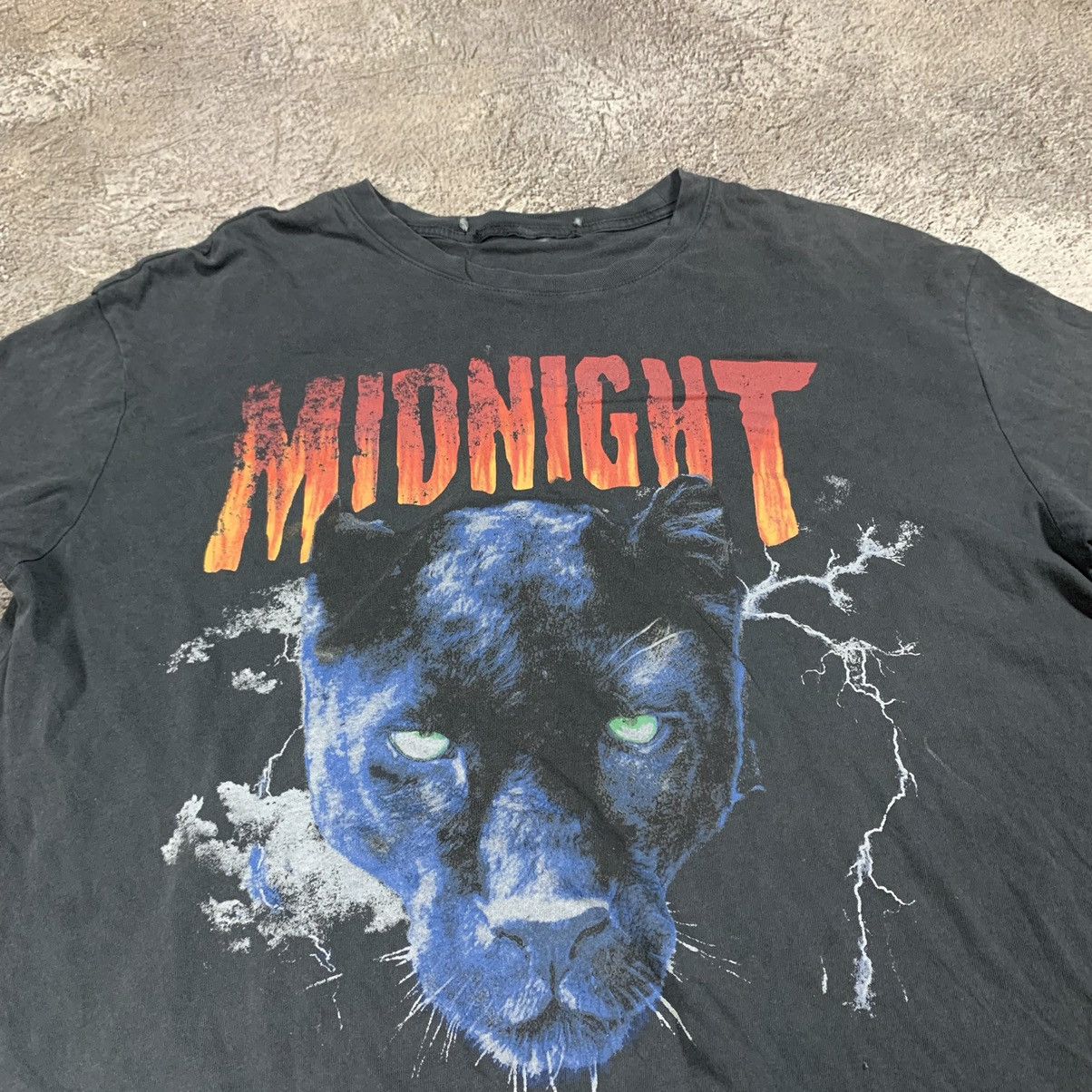 Vintage Vintage 90s Midnight Graphic Tee Horror Grunge Dark Baggy L Size US L / EU 52-54 / 3 - 3 Thumbnail