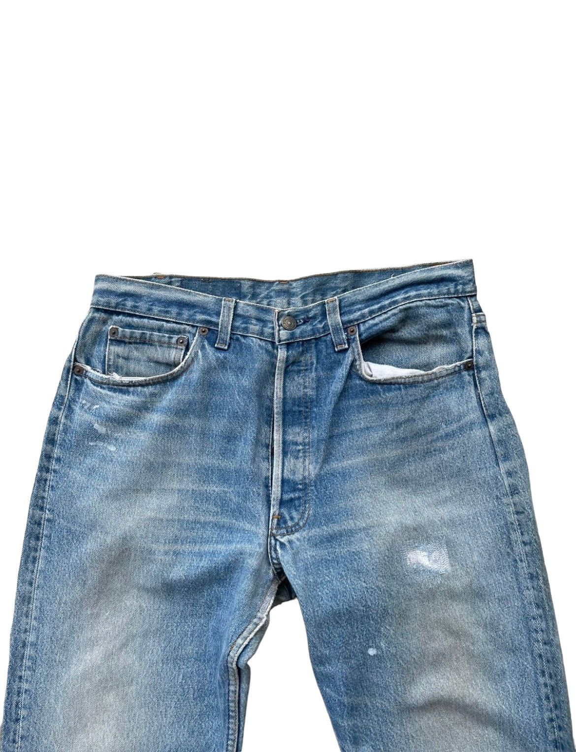 Levi's Vintage Levi’s 501 1987 Usa Aging Rework Zigzag Size US 33 - 3 Thumbnail