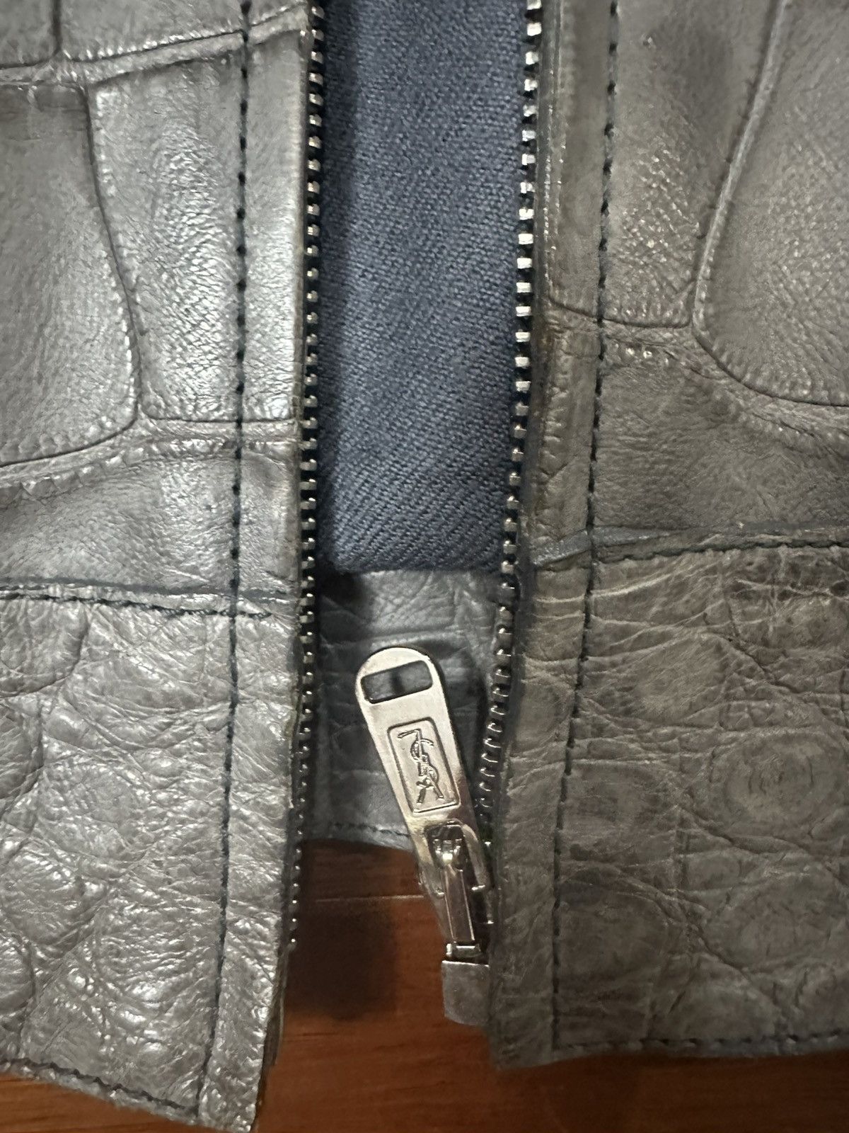 Yves Saint Laurent Ysl crocodile jacket Size US L / EU 52-54 / 3 - 4 Thumbnail