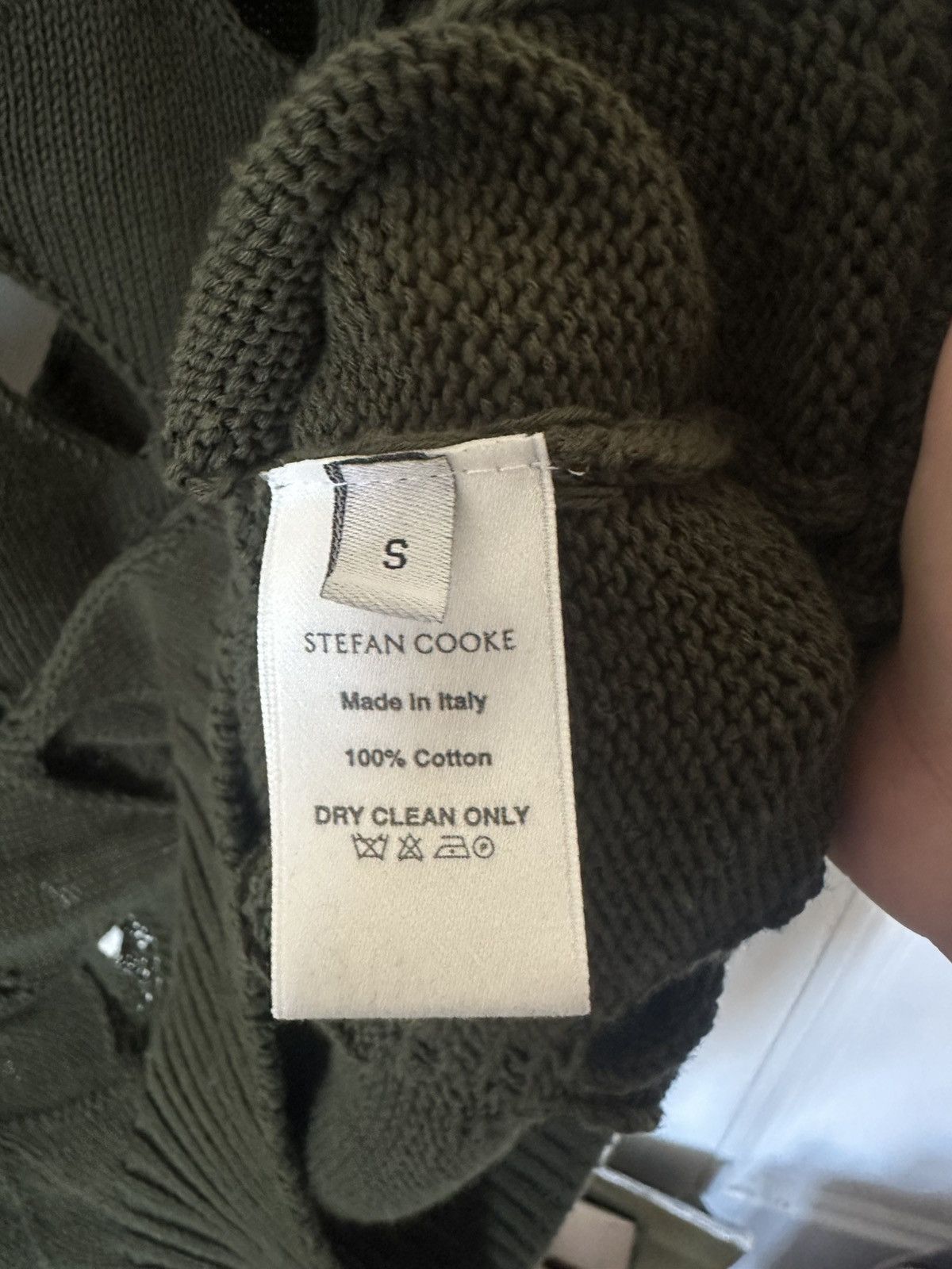 Stefan Cooke Green Cutout Knit Size US S / EU 44-46 / 1 - 4 Thumbnail