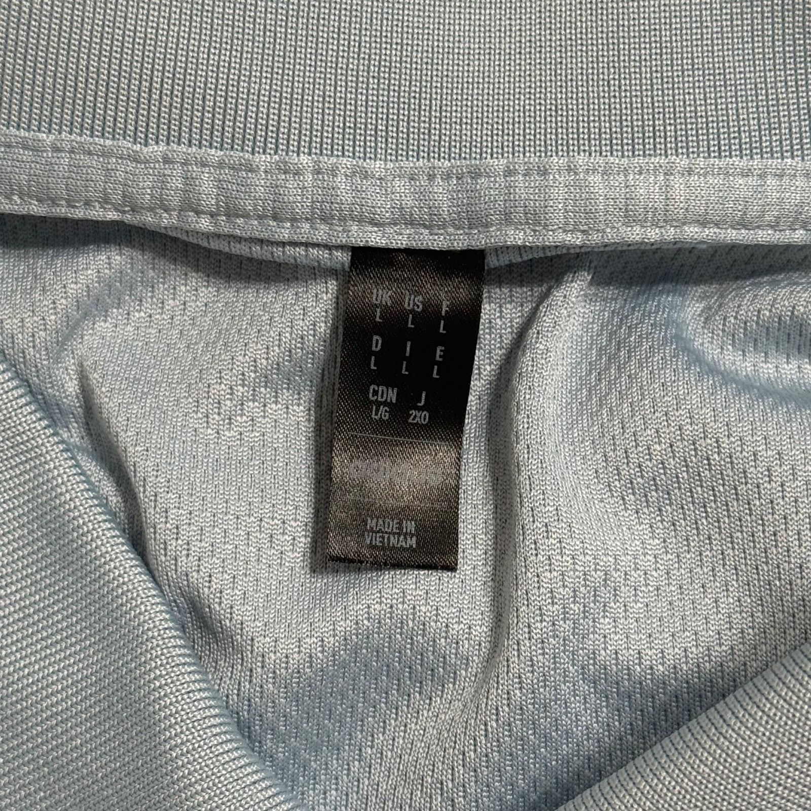 Adidas Adidas Performance Polo Shirt Light Blue | Sz L Size US L / EU 52-54 / 3 - 6 Thumbnail