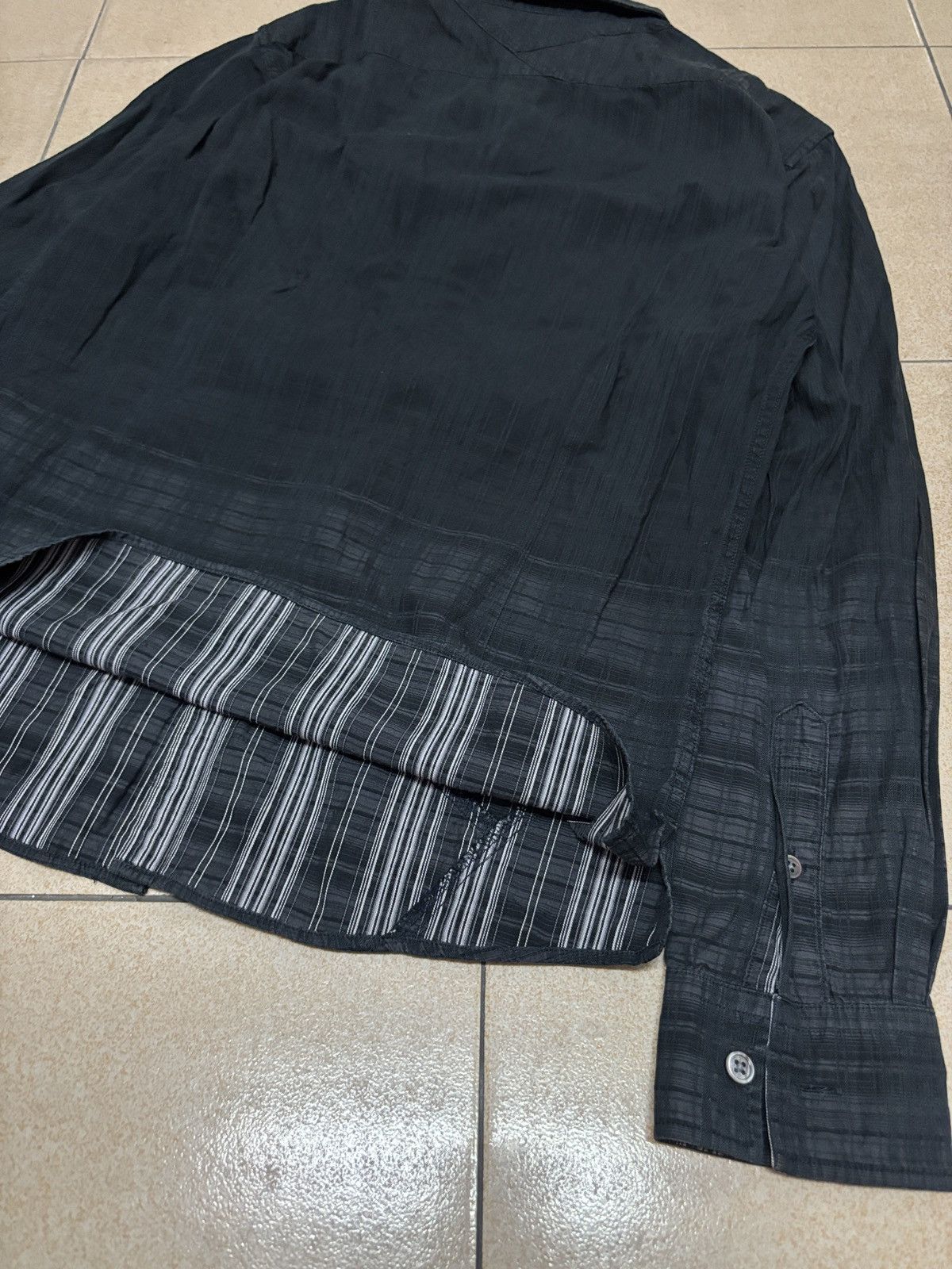 Tornado Mart Tornado Mart Stripe Checkered Long Sleeve Button Up Size US M / EU 48-50 / 2 - 7 Thumbnail
