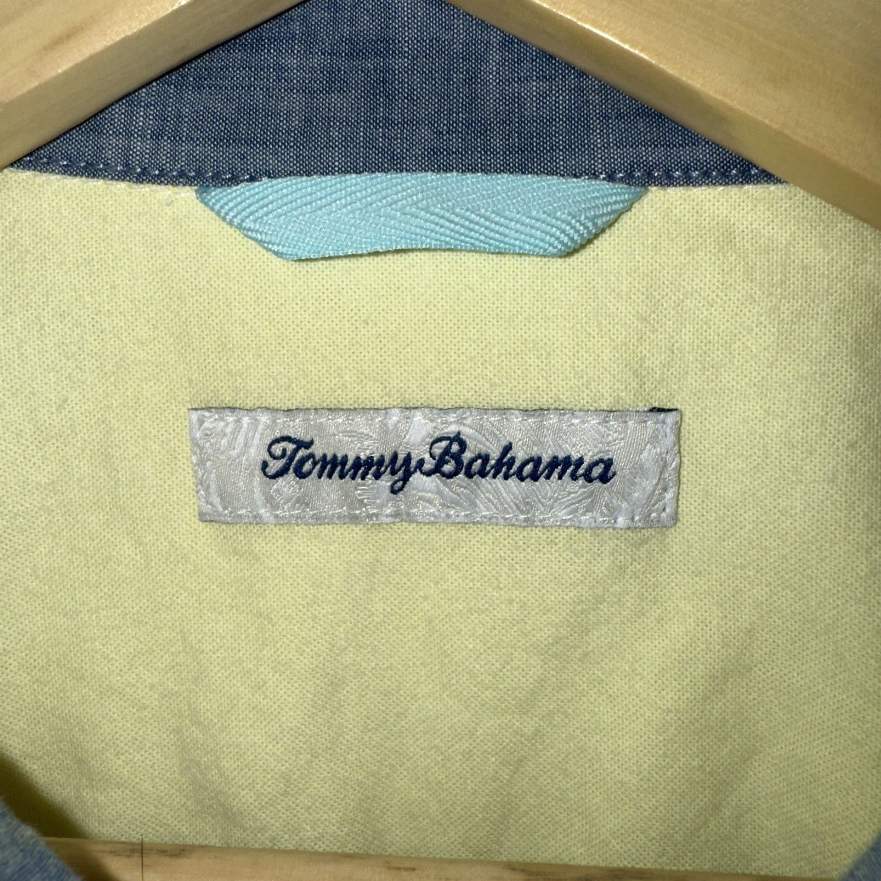 Tommy Bahama Tommy Bahama Shirt Mens L Yellow Cotton Blend Long Sleeve Button-Down Shirt Size US L / EU 52-54 / 3 - 4 Thumbnail