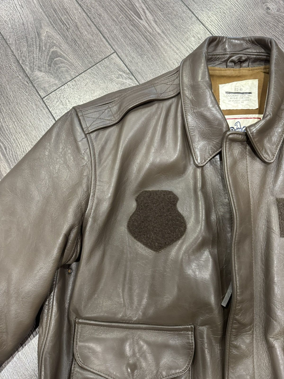 Cockpit USA Horsehide leather jacket Cockpit USA A-2 Flight Jacket 2007 Size US XL / EU 56 / 4 - 9 Thumbnail