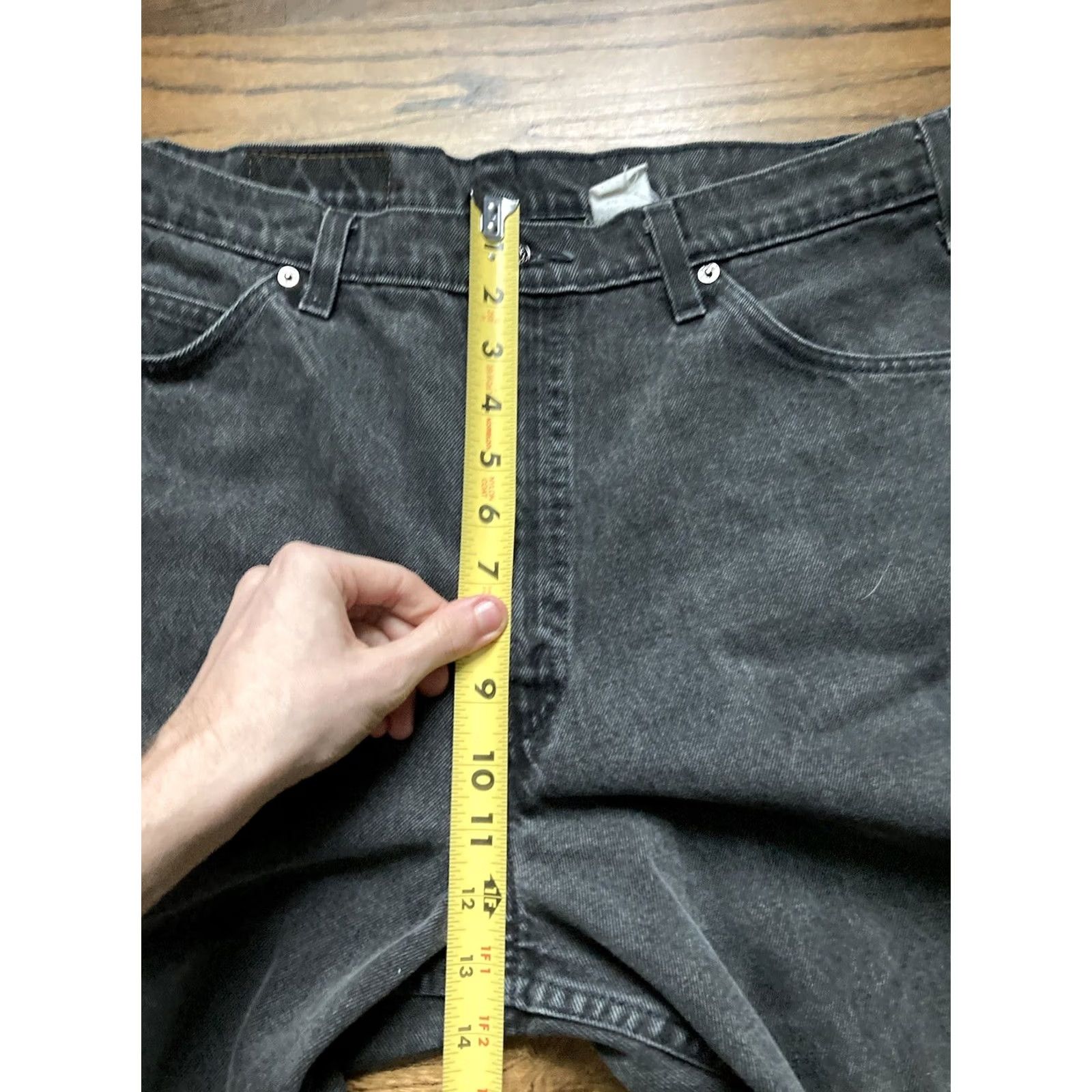 Levi's VINTAGE Levi’s 550 Jeans Mens 38x30 Black Denim Relaxed Tapered Orange Tab 90s 80s Made In USA Size US 38 / EU 54 - 5 Thumbnail