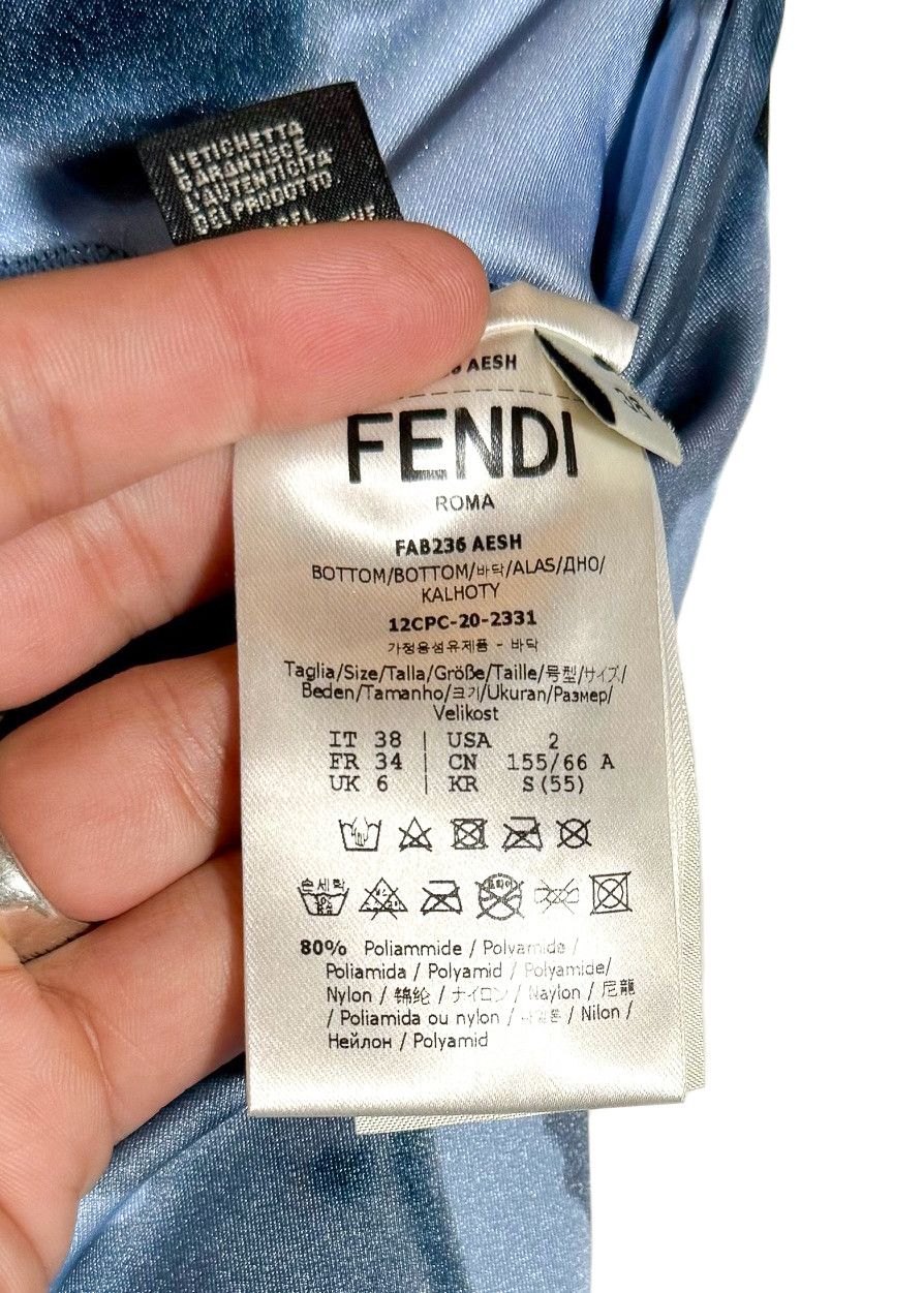 Fendi Fendi Blue Shady Flowers Performance Leggings Size 26" / US 2 / IT 38 - 7 Thumbnail