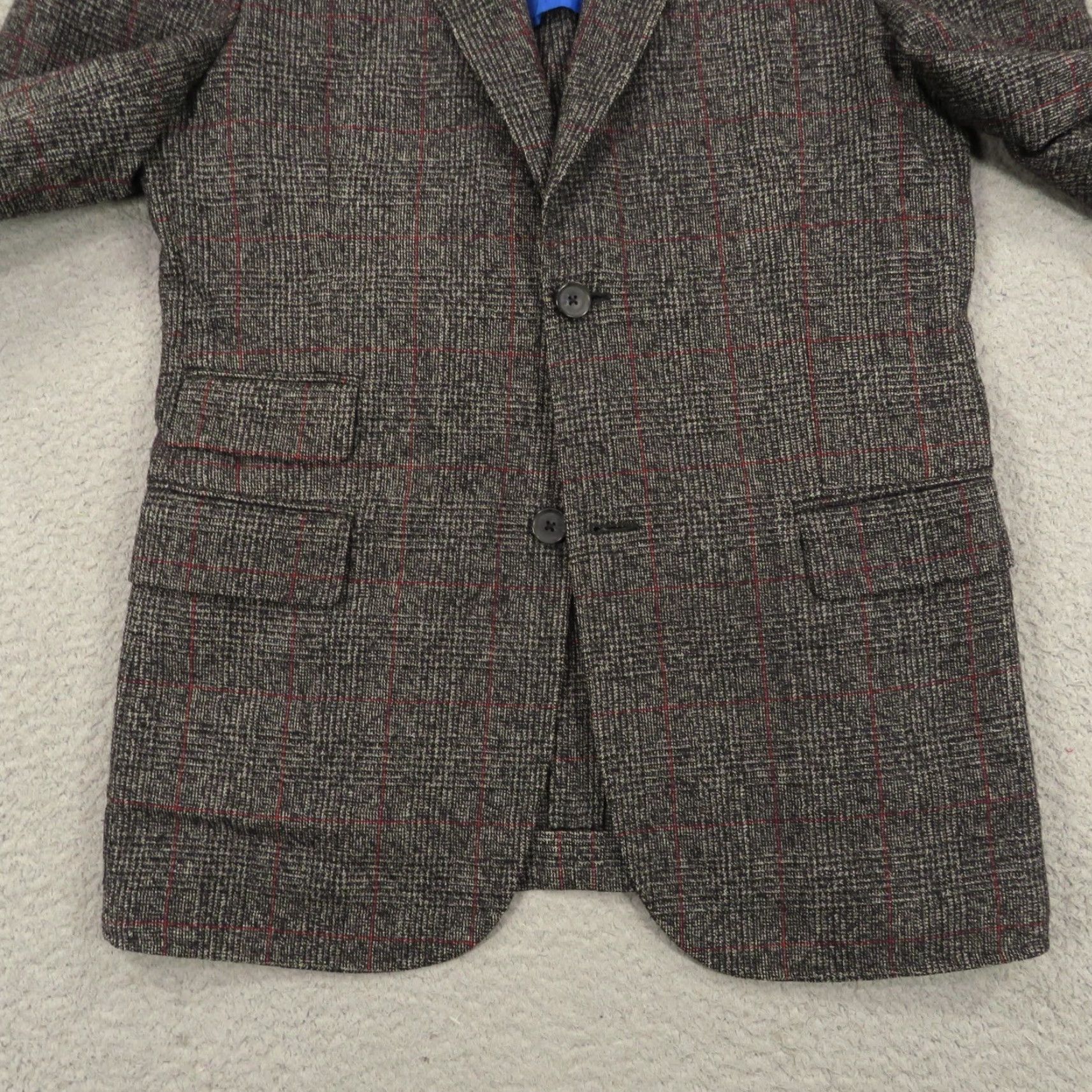 J.Lindeberg J Lindeberg Blazer 38L Charcoal Check Unstructured Sport Coat Subalpino Dandy Size 38R - 4 Thumbnail