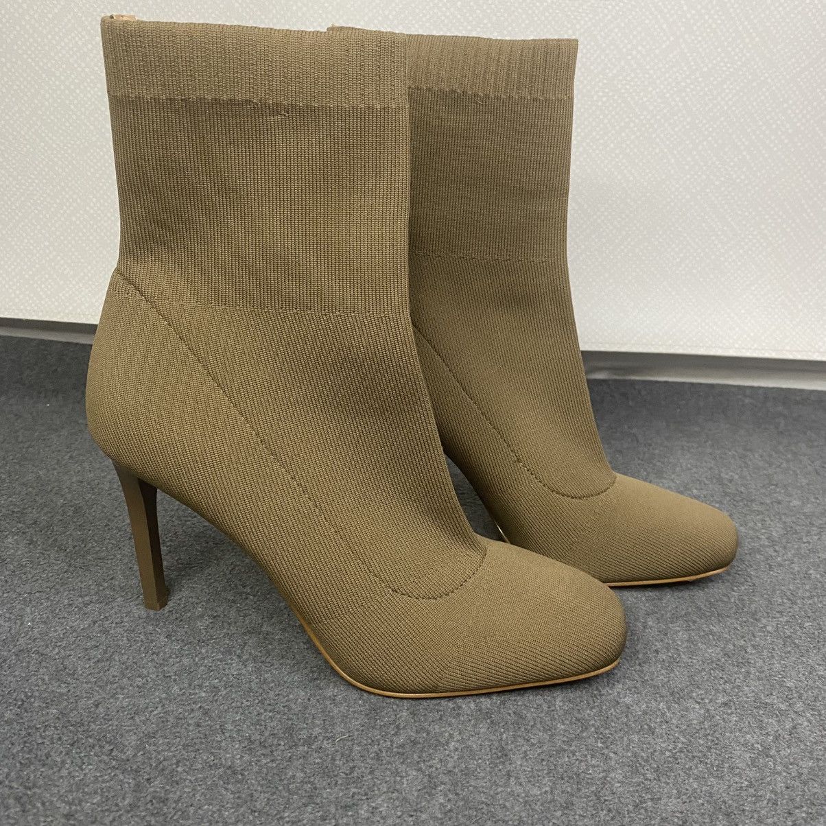 I.N.C INC Knit Sock Boots Women's Stiletto Ankle Taupe 8.5M EUC Size US 8.5 / IT 38.5 - 1 Thumbnail