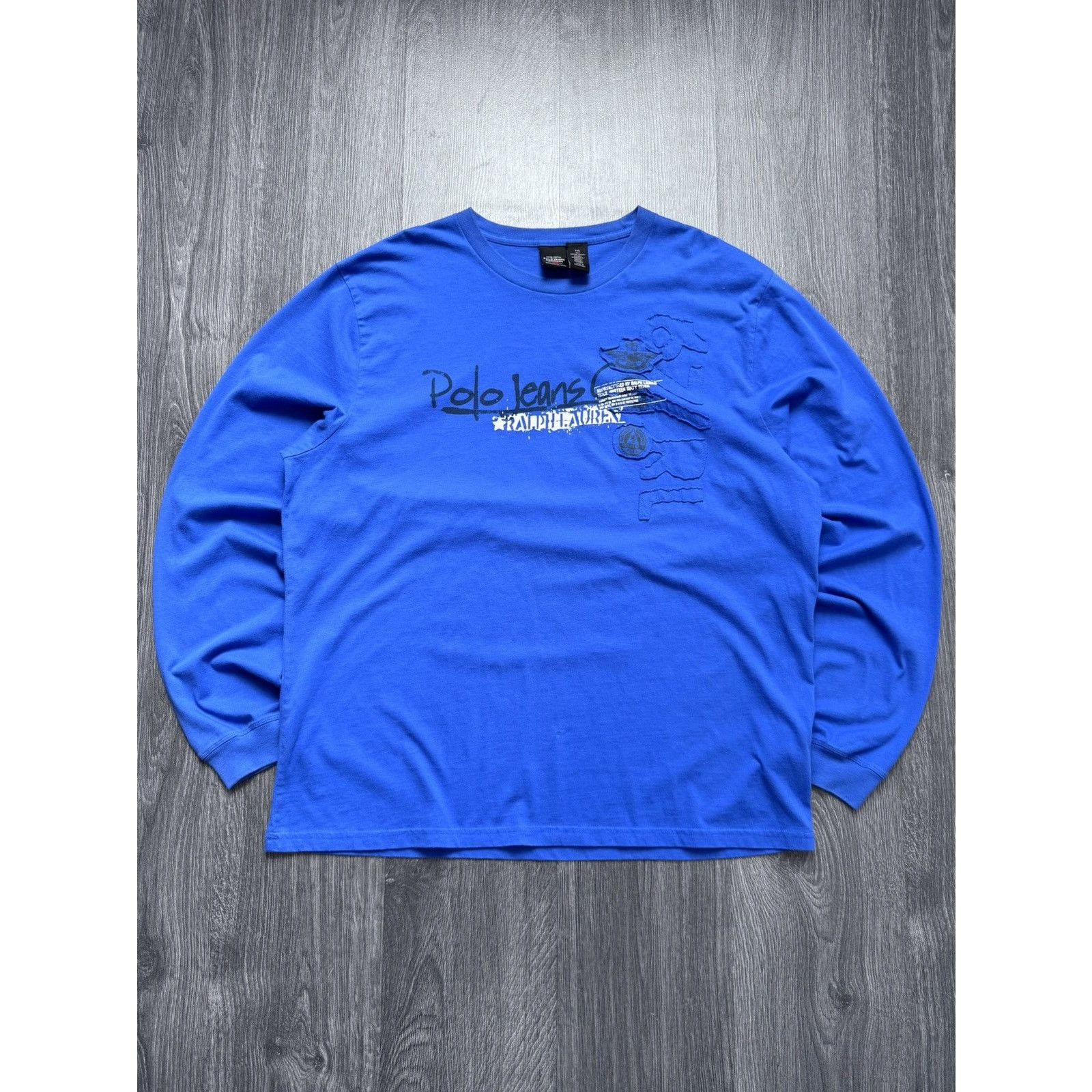 RRL Ralph Lauren × Ralph Lauren × Vintage Y2K Vintage Ralph Lauren Polo Jeans Company Long Sleeve Size US XL / EU 56 / 4 - 1 Thumbnail