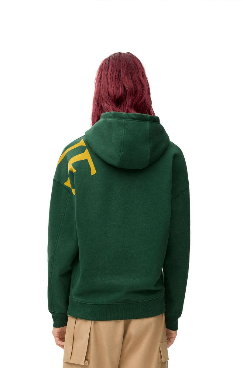 Loewe o1in1g0426 Relaxed Fit Hoodie in Dark Green Size US M / EU 48-50 / 2 - 4 Thumbnail