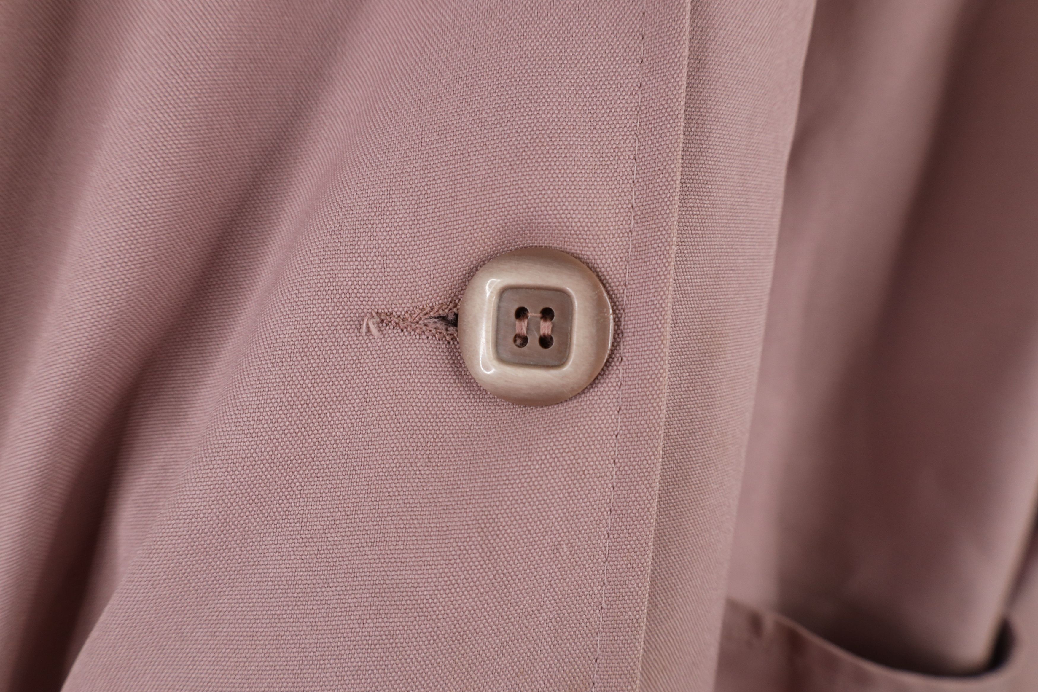 Vintage Vintage 70s Union Made Button Trench Coat Jacket Pink USA Size XL / US 12-14 / IT 48-50 - 7 Thumbnail