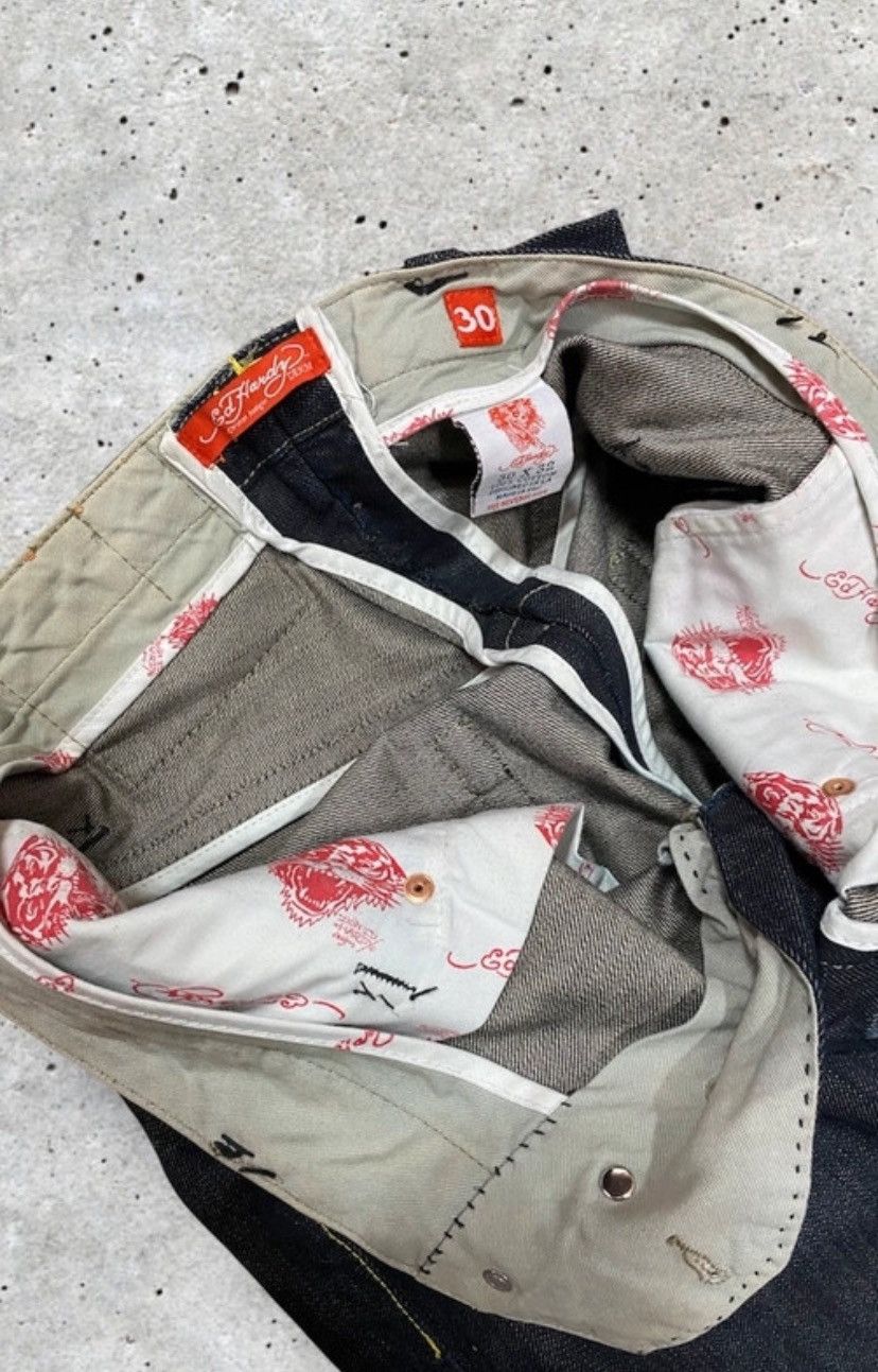 Ed Hardy × Japanese Brand × Vintage ED HARDY RARE PANTS ED HARDY RAP PANTS Size US 30 / EU 46 - 5 Thumbnail