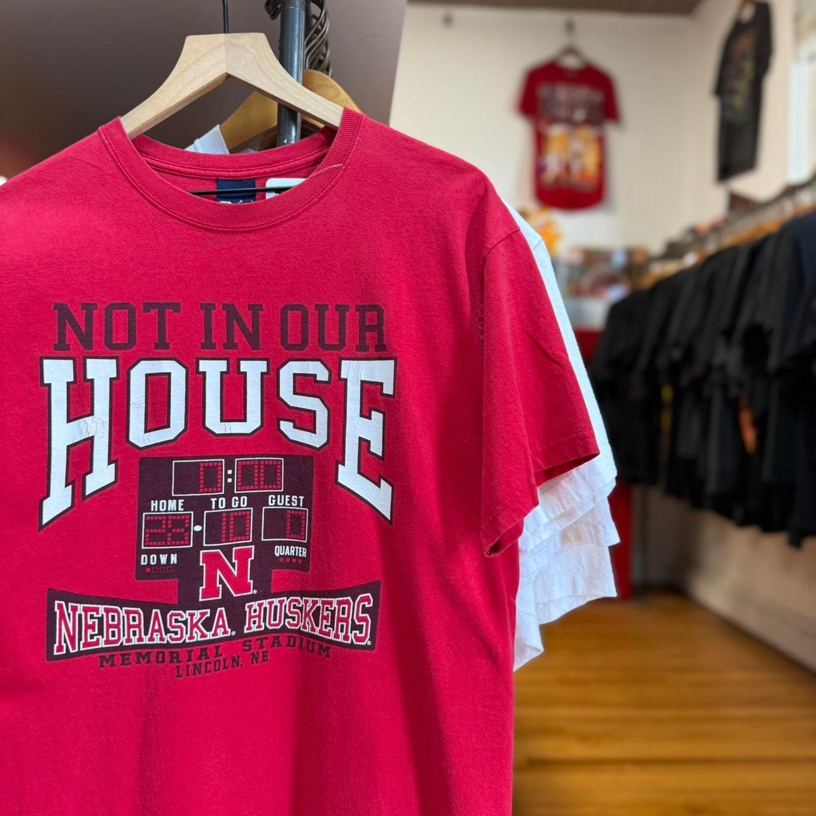 Vintage Vintage Y2K Nebraska Huskers Not in Our House T-Shirt Size US L / EU 52-54 / 3 - 1 Thumbnail