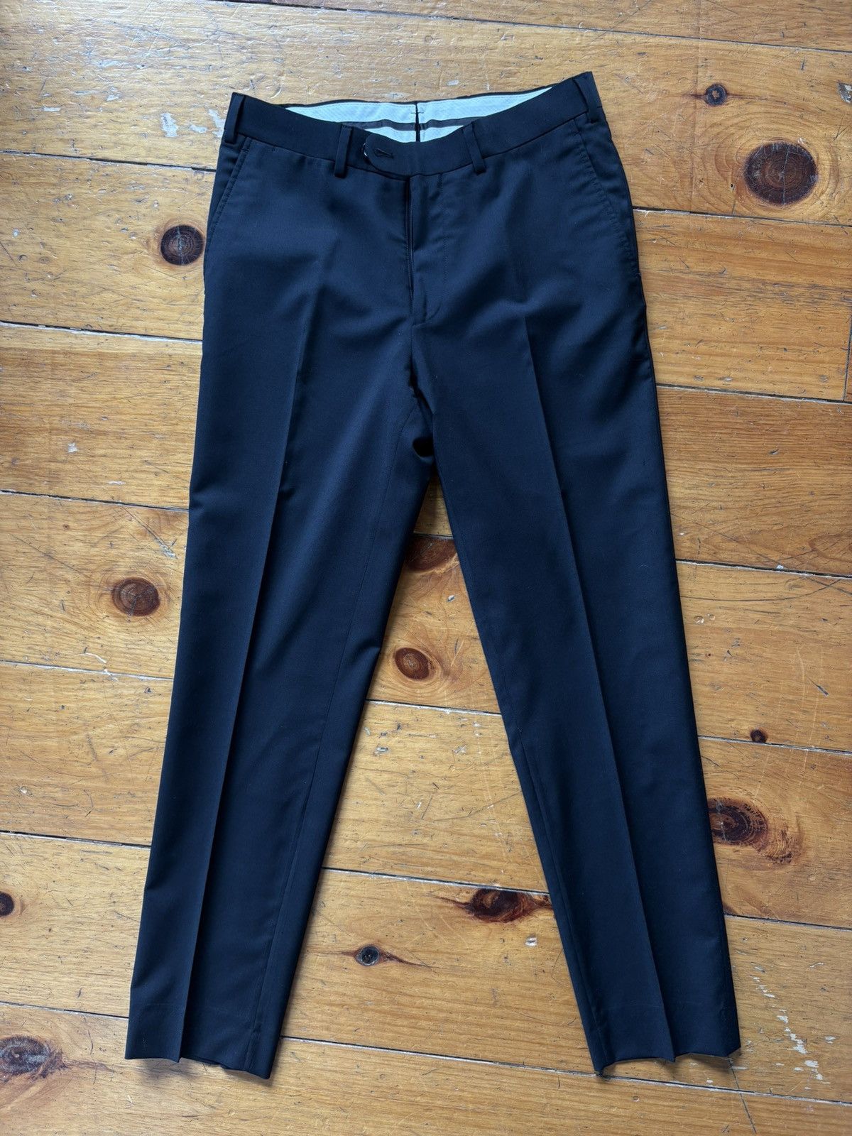 Suitsupply Suitsupply Black Trousers Slim Fit Size 36S - 1 Thumbnail