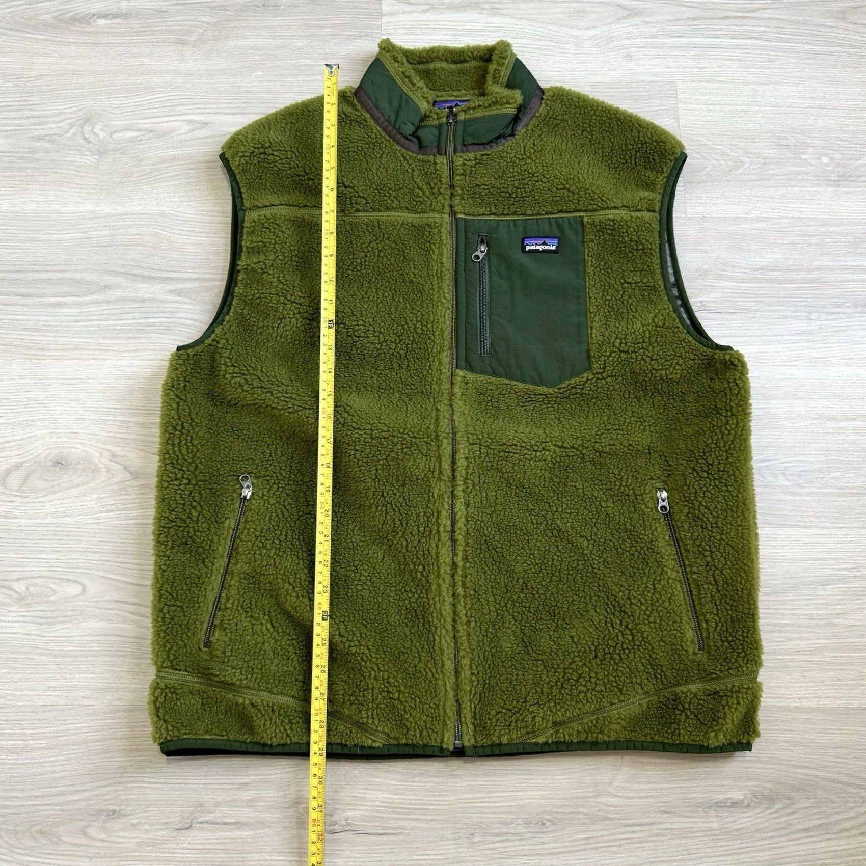 Patagonia Patagonia Retro X Vest Mens Green Deep Pile Sherpa Fleece Zip Front Gilet XXL Size US XXL / EU 58 / 5 - 5 Thumbnail