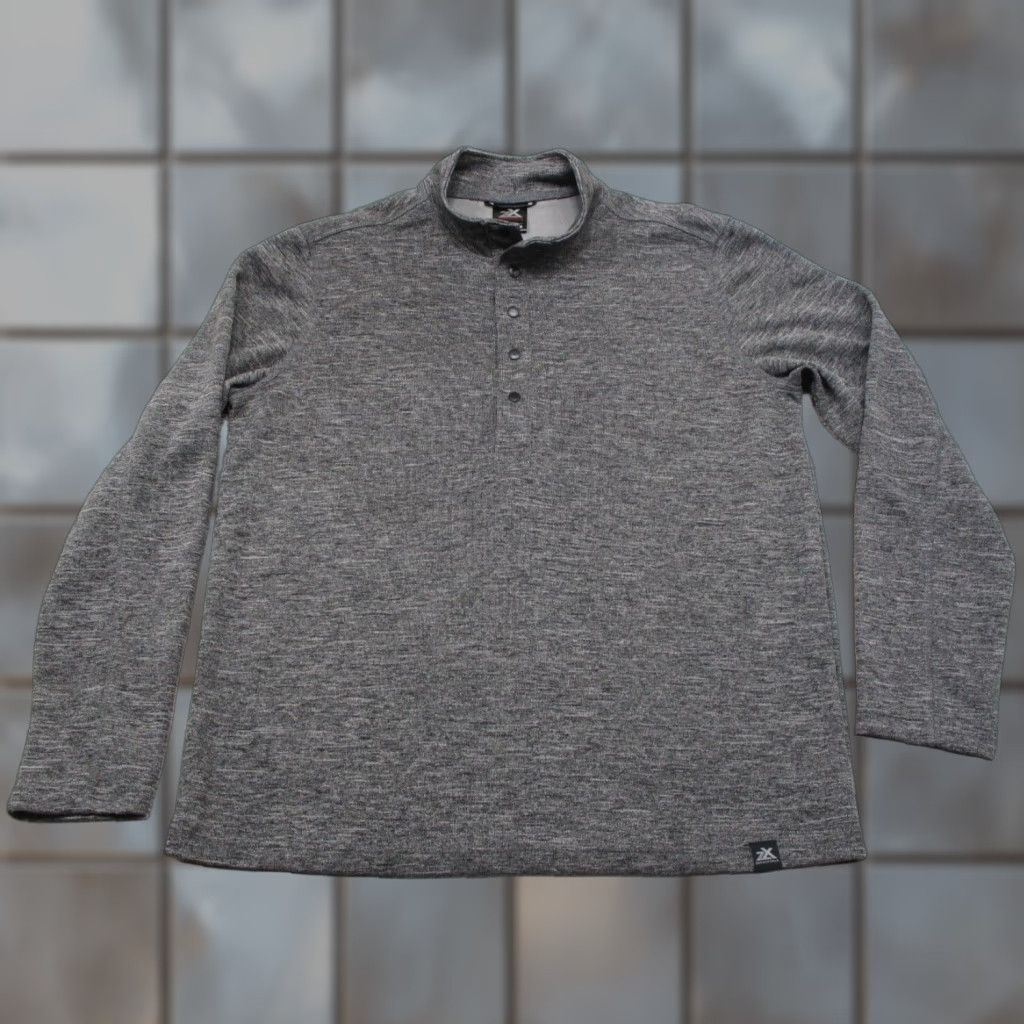 ZeroXposur ZeroXposur Sweater Men L Pullover 1/4 Snap Long Sleeve Gray Knit Voltage? No, Keep: Solid Gray Size US L / EU 52-54 / 3 - 1 Thumbnail