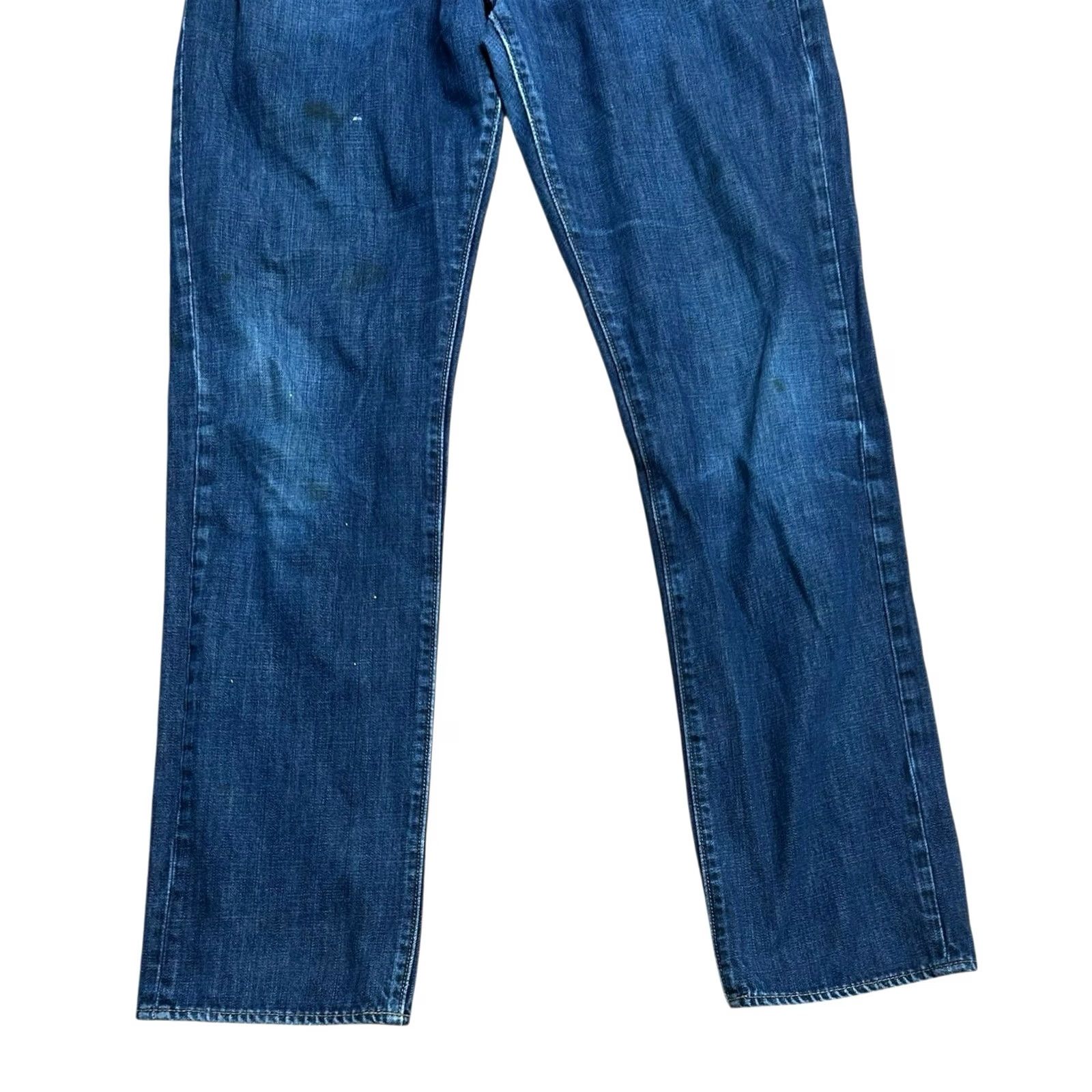 J.Crew J.CREW Jeans Mens 32x34 The Bleecker Athletic Fit Straight Leg Dark Wash Read Read Reading? Size US 32 / EU 48 - 4 Thumbnail