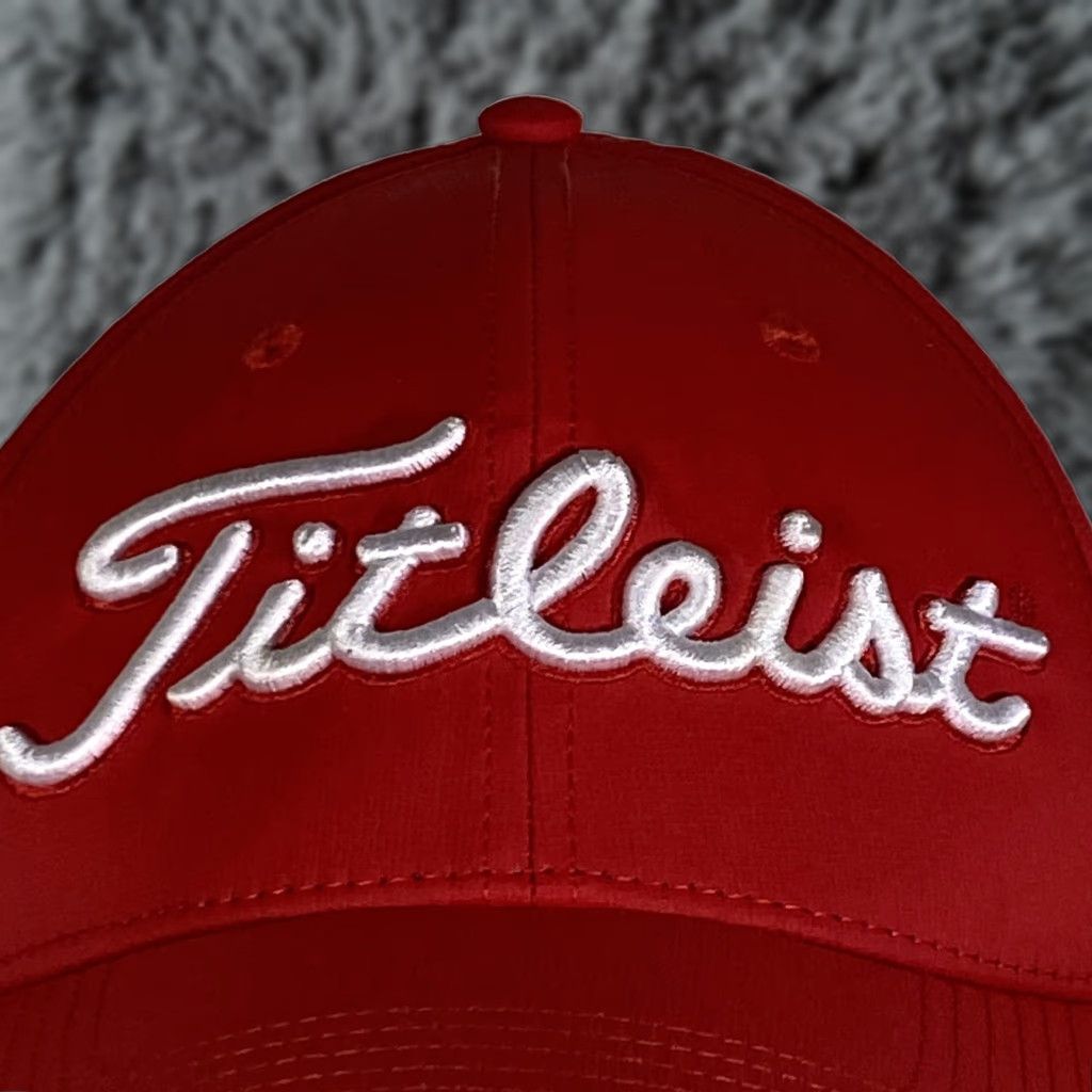 Titleist VINTAGE Titleist Red The Legend Golf Adjustable Strap Baseball Cap Hat Size ONE SIZE - 1 Thumbnail