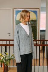 Other 33mm | Cleo Cardigan - Grey (Size Large) Size US L / EU 52-54 / 3 - 6 Thumbnail