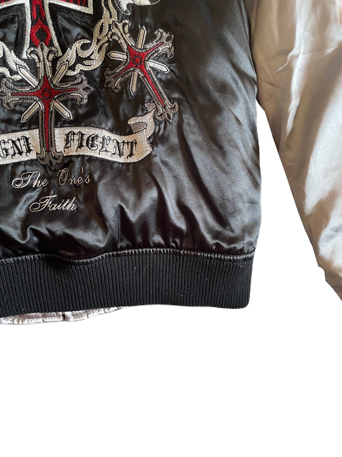 If Six Was Nine 2000s Riot Japanese archive Cross Embroidery Sukajan Jacket Size US M / EU 48-50 / 2 - 6 Thumbnail