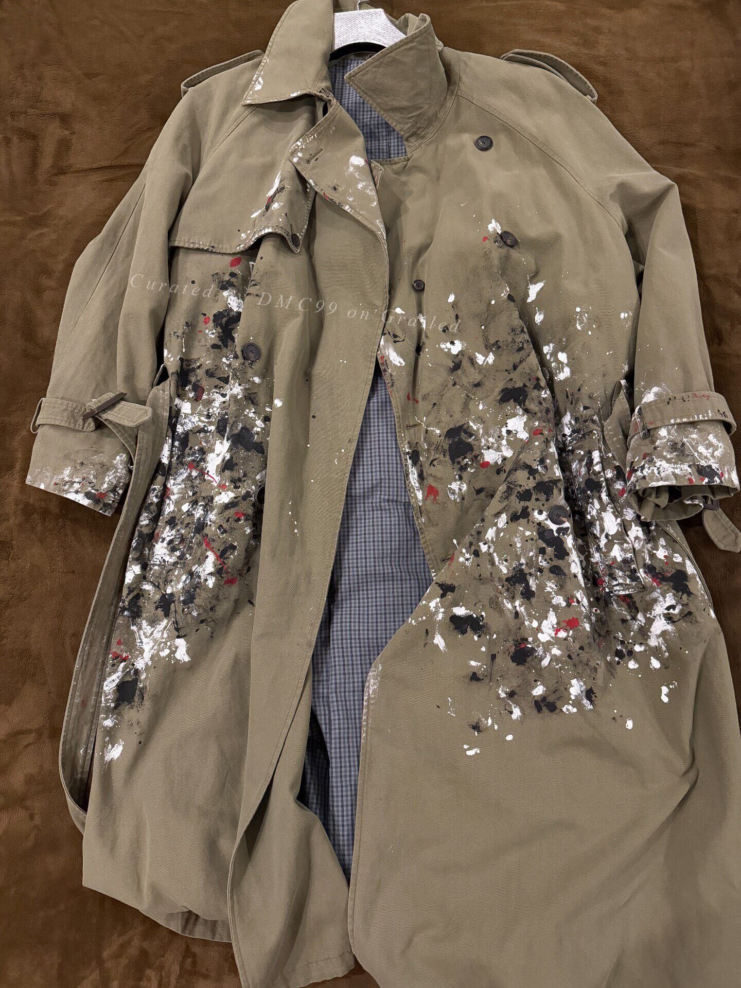 Balenciaga Balenciaga Ink Splatter Coat Size US S / EU 44-46 / 1 - 1 Thumbnail