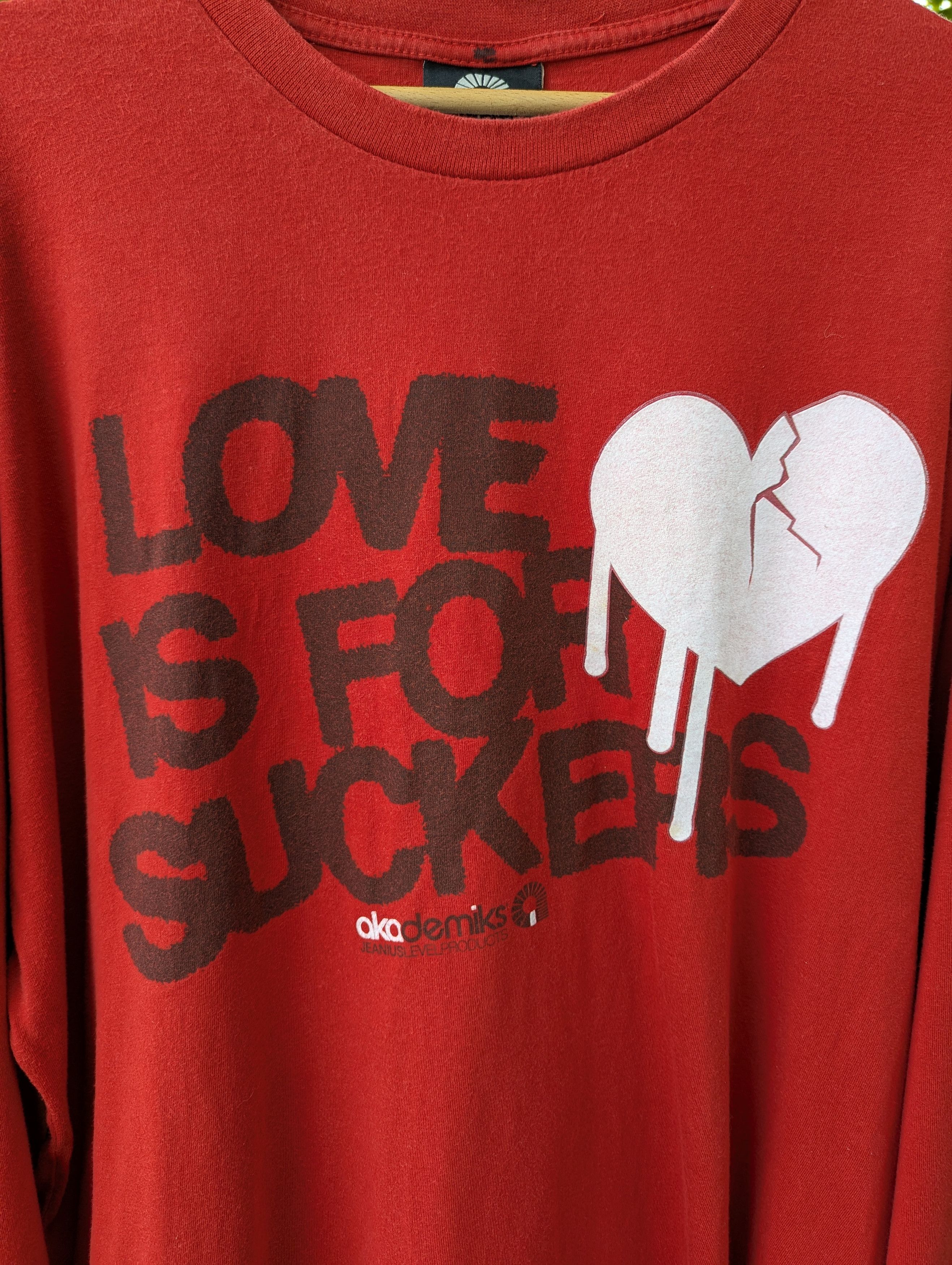 Akademiks 🔥FREE SHIPPING🔥Y2K Akademiks Love Is For Suckers TShirt Size US XXL / EU 58 / 5 - 2 Thumbnail