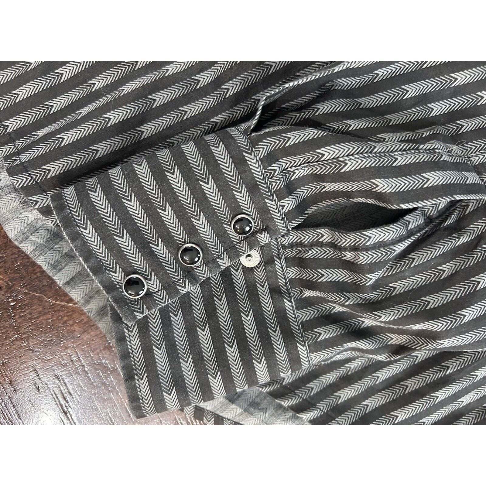 Wrangler wrangler authentic western shirt Snap Front Men L Black Gray Size US L / EU 52-54 / 3 - 4 Thumbnail