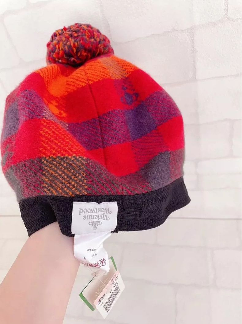 Vivienne Westwood Vivienne Westwood Striped Saturn woolen cap Size ONE SIZE - 5 Thumbnail