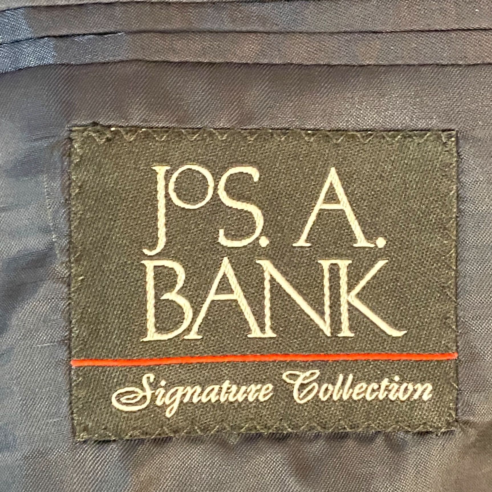 Jos. A. Bank Jos A Bank Blazer Mens 42R Navy Blue Striped 2 Button Sport Jacket Wool Shirt Jacket? Size 42R - 2 Thumbnail
