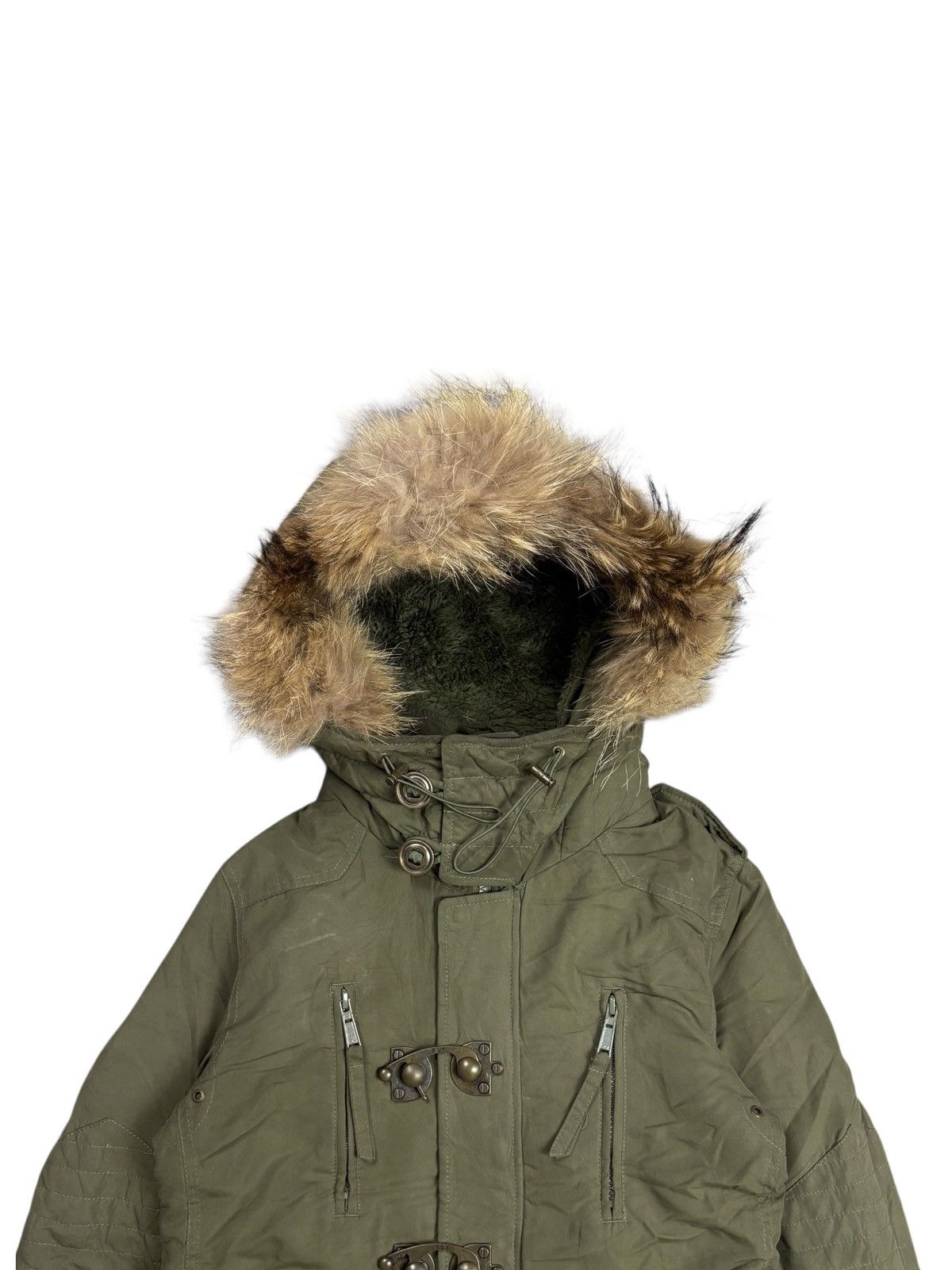 GOA 2000s SLY - Thumbhole Apocalypse Style Fur Hoodie Jacket Size US M / EU 48-50 / 2 - 4 Thumbnail