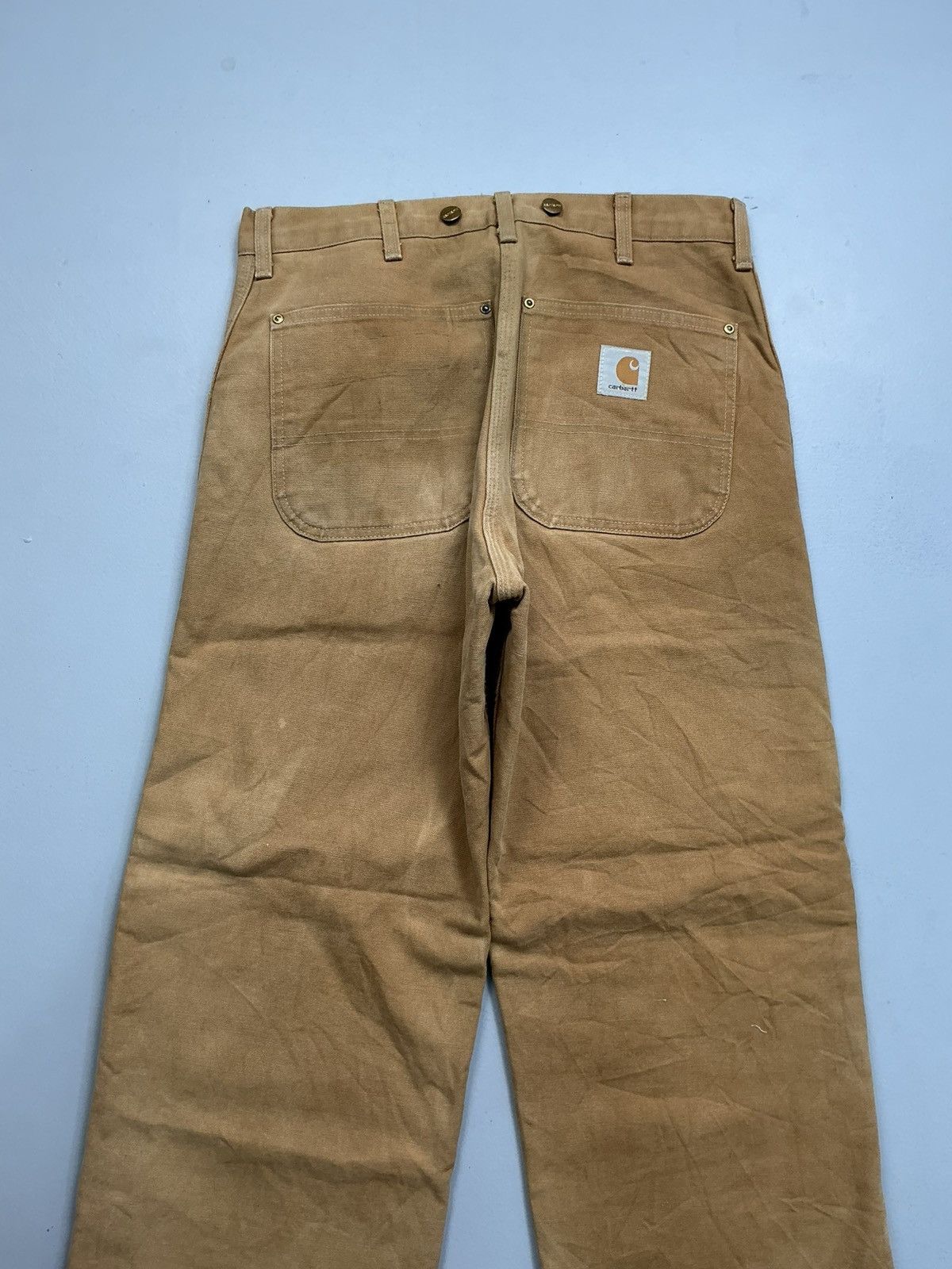 Carhartt 90s Vintage Carhartt B10 BRN quinted line carpenter denim Size US 32 / EU 48 - 4 Thumbnail