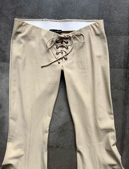 Le Grande Bleu (L.G.B.) L.G.B. (Le Grand Bleu) 00s Early Drawstring Flared Pants Size 36" / US 14 / IT 50 - 4 Thumbnail