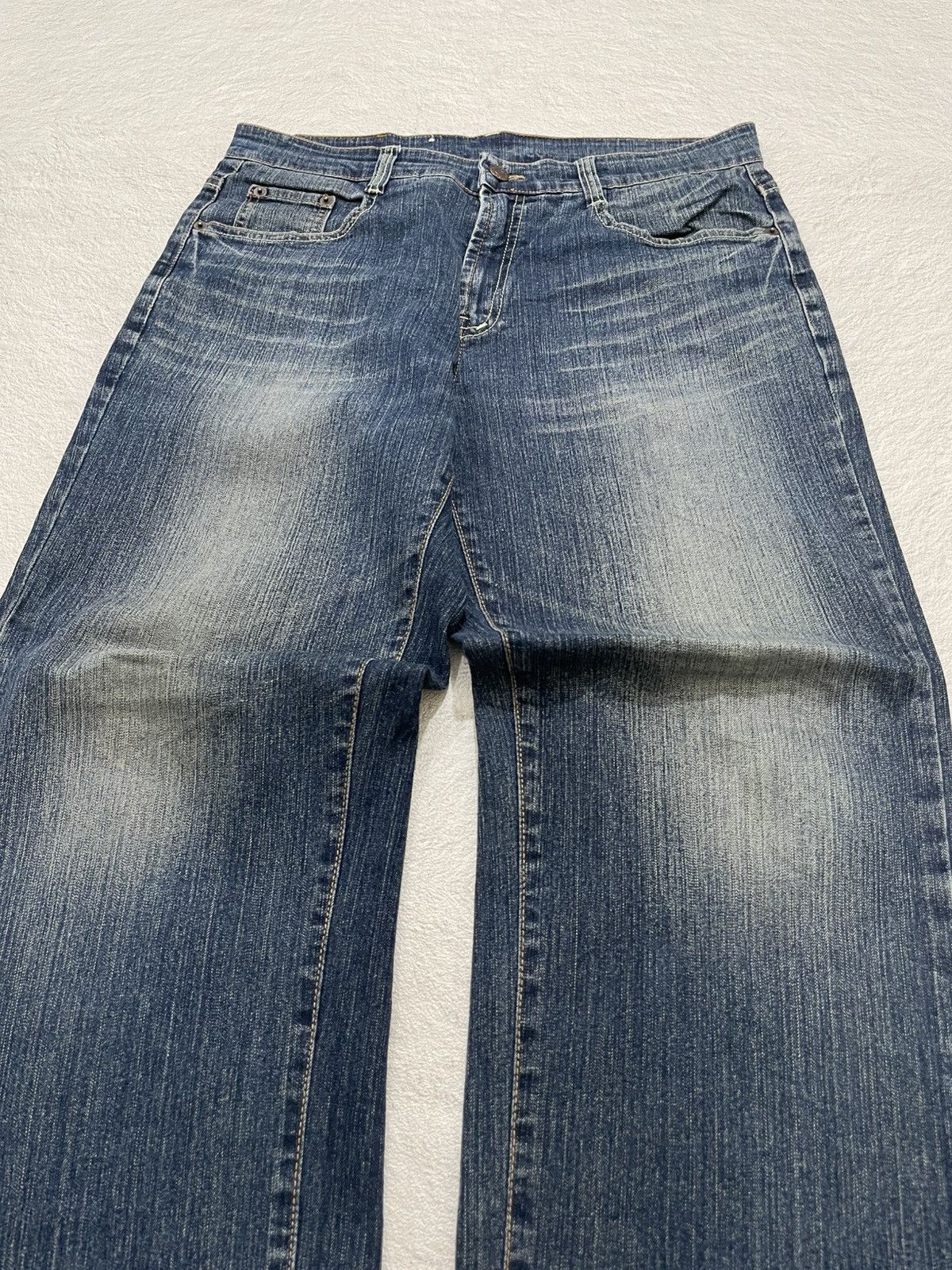 If Six Was Nine 2000s Jeans Washed Fading Denim Y2K Size US 32 / EU 48 - 2 Thumbnail