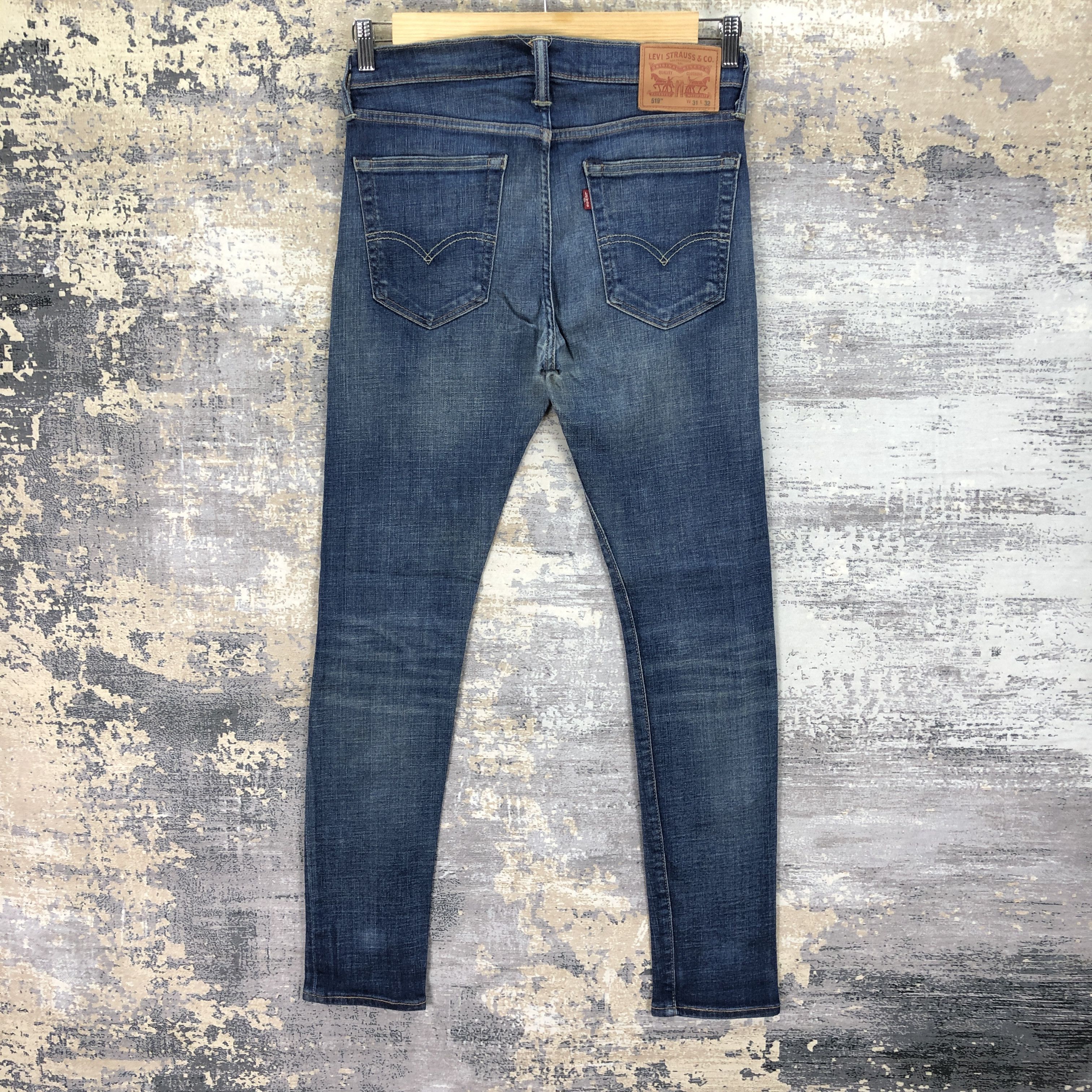 Levi's Vintage Y2K Levis 519 Skinny Jeans Levi's Faded Washed Denim Size US 30 / EU 46 - 2 Thumbnail