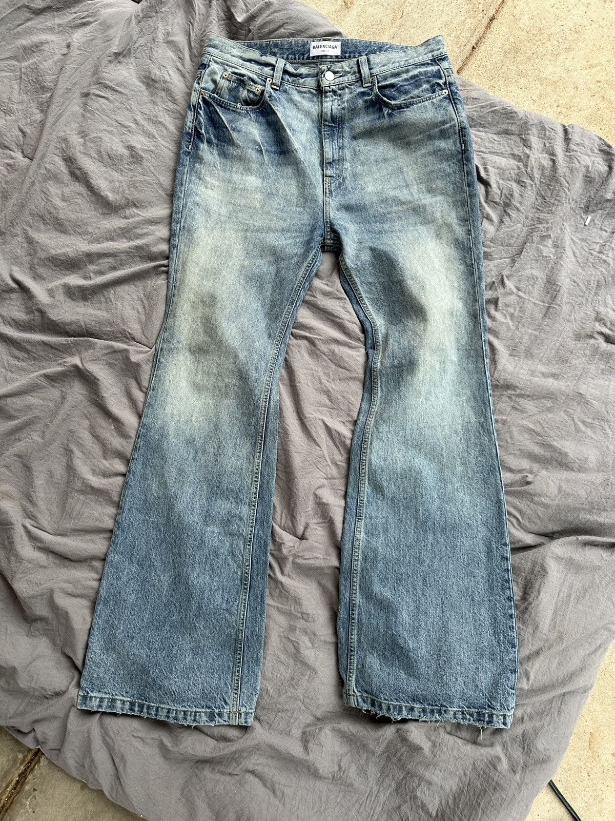 image of Balenciaga Lost Tape Denim In Blue Size Medium, Men's