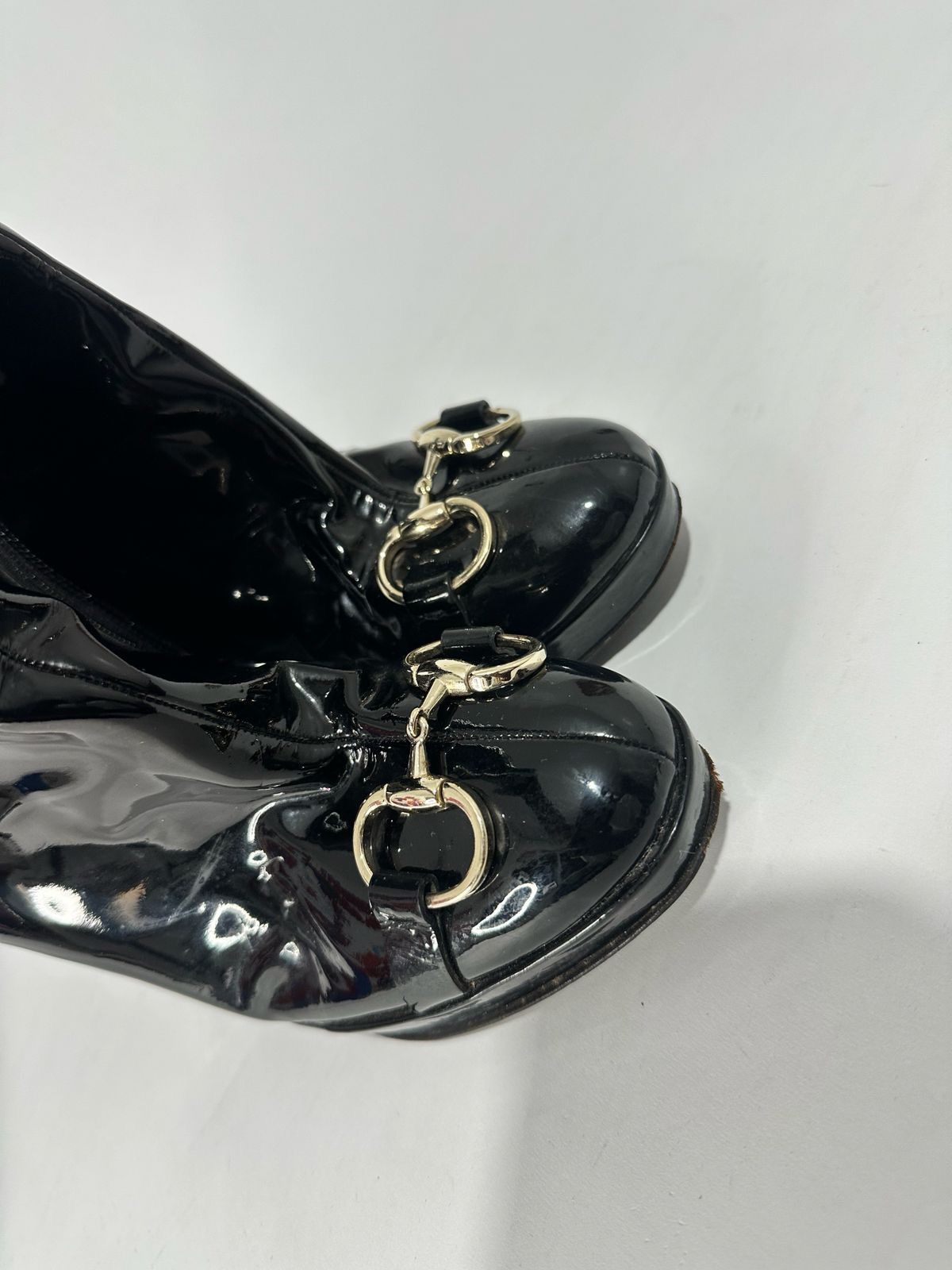 Gucci GUCCI HORSE-BIT KNEE HIGH BLACK PATENT BOOTS US 6 Size US 6 / IT 36 - 4 Thumbnail