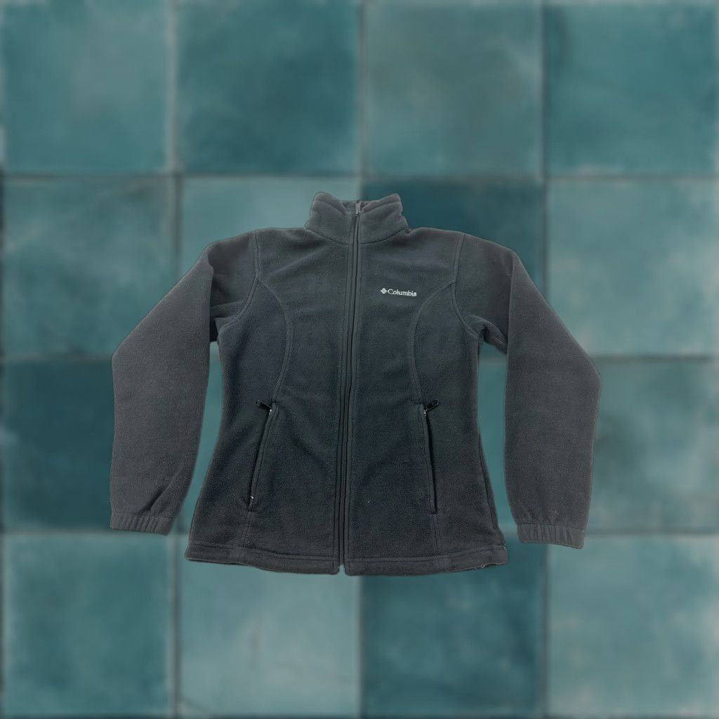 Vintage Columbia Jacket Womens Size XS Black Full Zip Up Fleece Zipped Pockets Regular Fall Spring Winter Basic Jacket Size XS / US 0-2 / IT 36-38 - 1 Thumbnail
