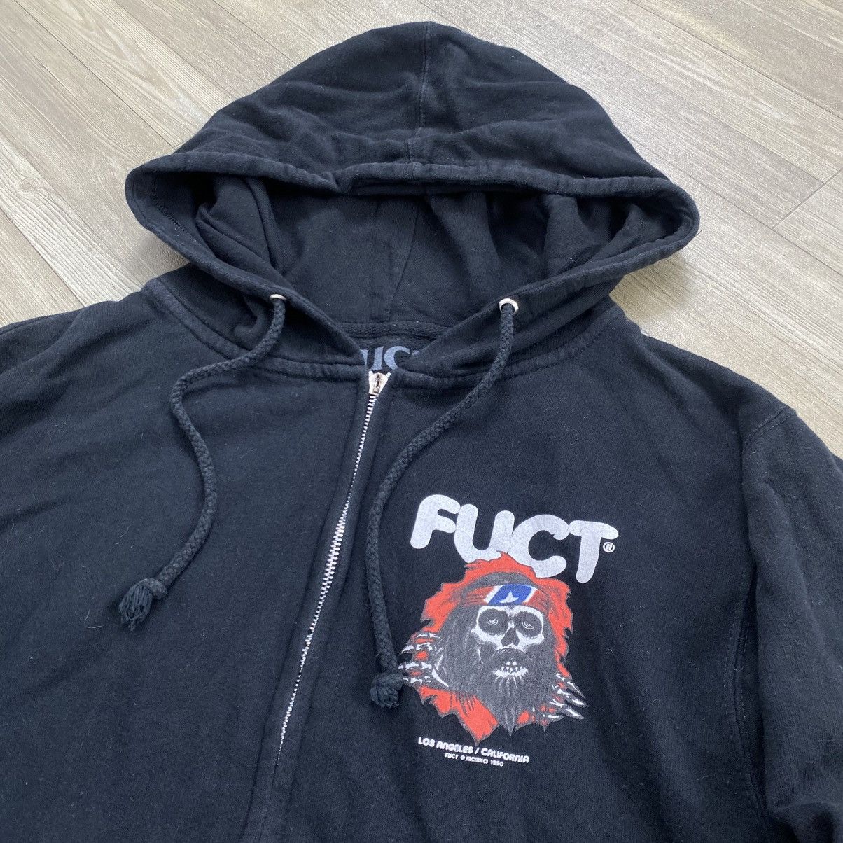 FUCT 2000s FUCT Bones Tapped Logo Skateboarding Zip Hoodie Size US S / EU 44-46 / 1 - 12 Thumbnail