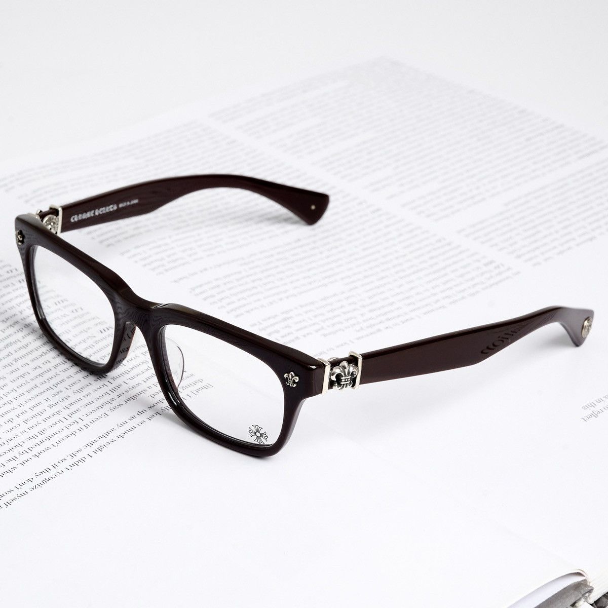 Chrome Hearts CHROME HEARTS GITTIN ANY ?-A CLASSIC BROWN GLASSES Size ONE SIZE - 2 Thumbnail