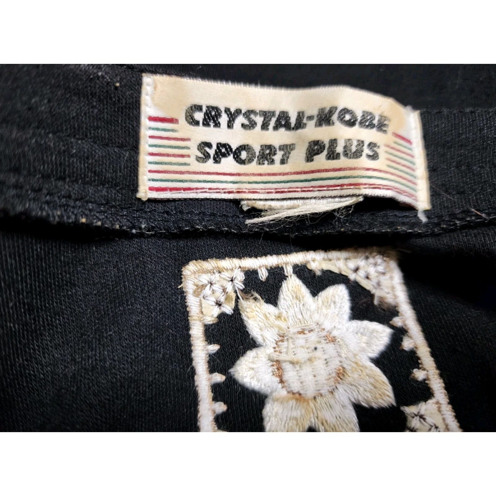 Vintage VINTAGE Crystal Kobe 90s Black Oversized Quilt T-Shirt Womens XL Size L / US 10 / IT 46 - 5 Thumbnail