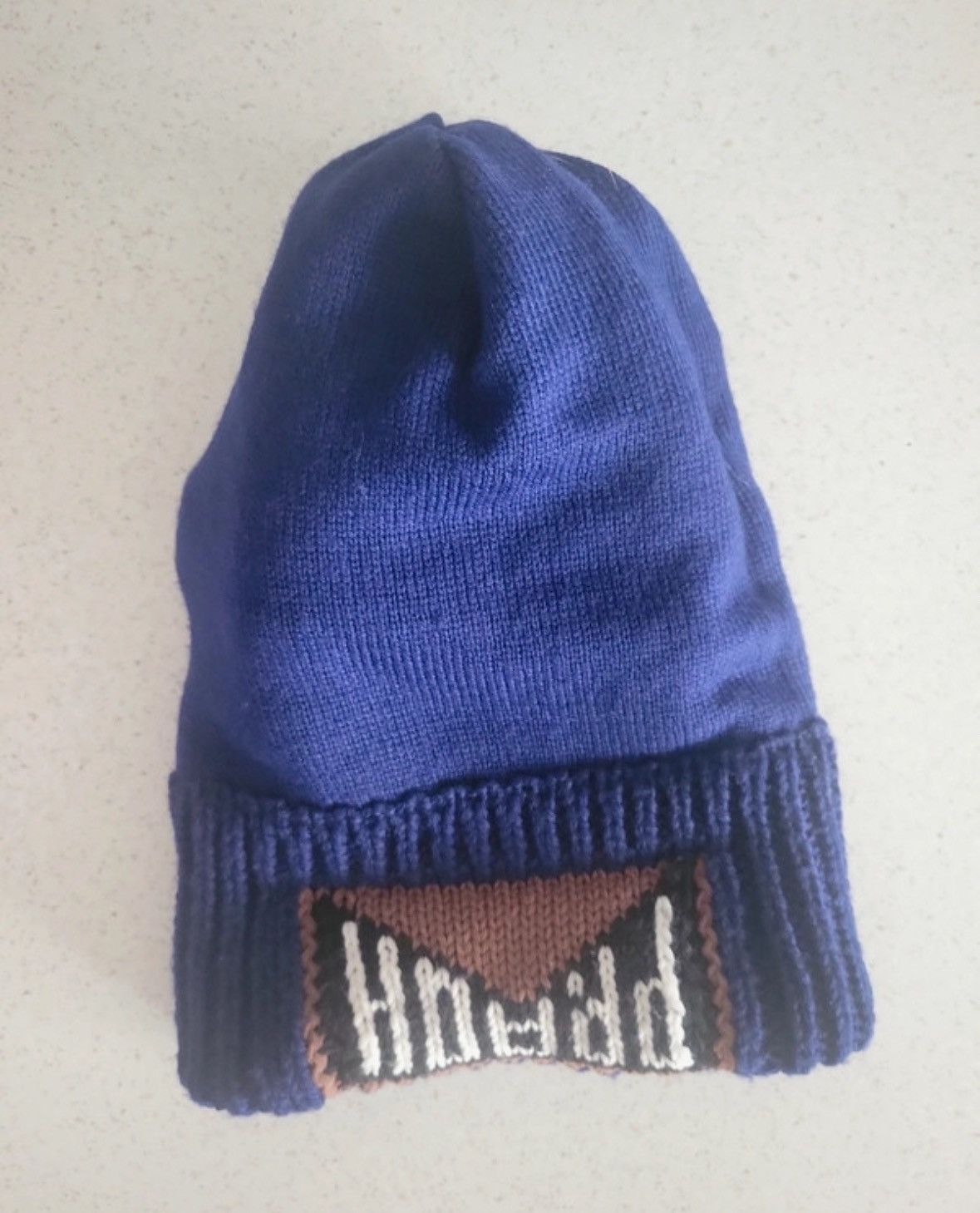 Prada Prada knit Beanie Hat big logo Size ONE SIZE - 2 Thumbnail