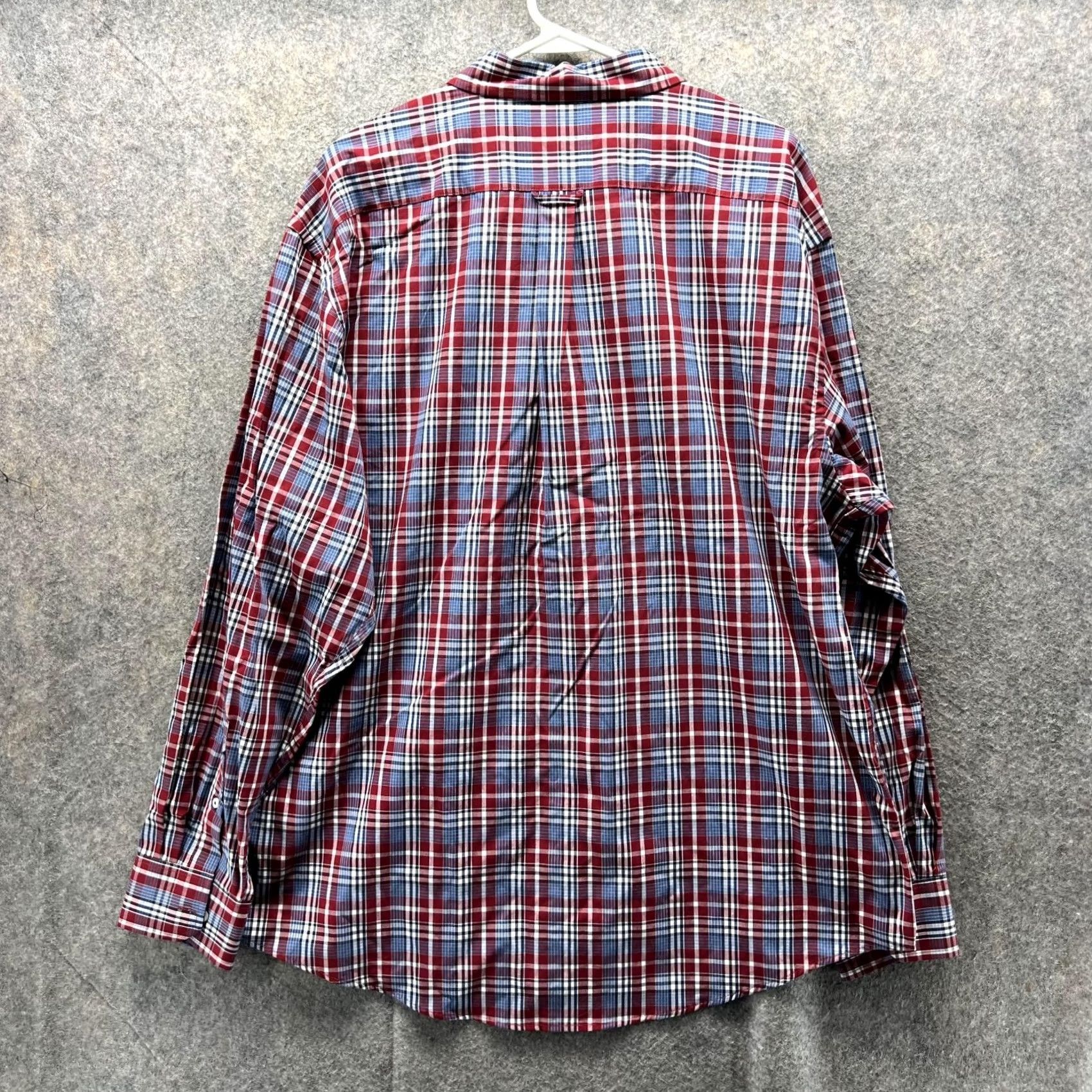 Izod VINTAGE IZOD Shirt Men XL Red Plaid Button-Down Casual Premium Essential Casual Shirt (Izod) Size US XL / EU 56 / 4 - 5 Thumbnail