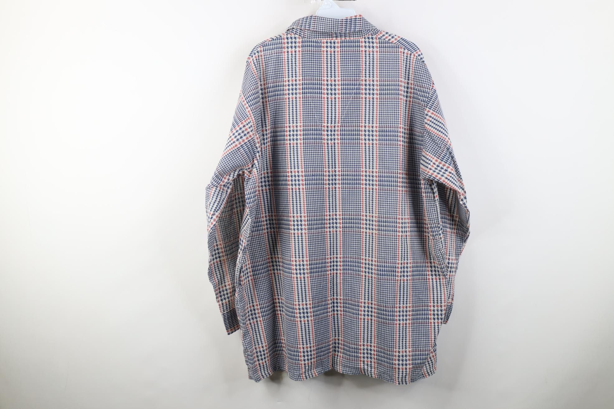 Vintage Vintage 70s Streetwear Plaid Lab Coat Button Jacket USA Size US XL / EU 56 / 4 - 12 Thumbnail