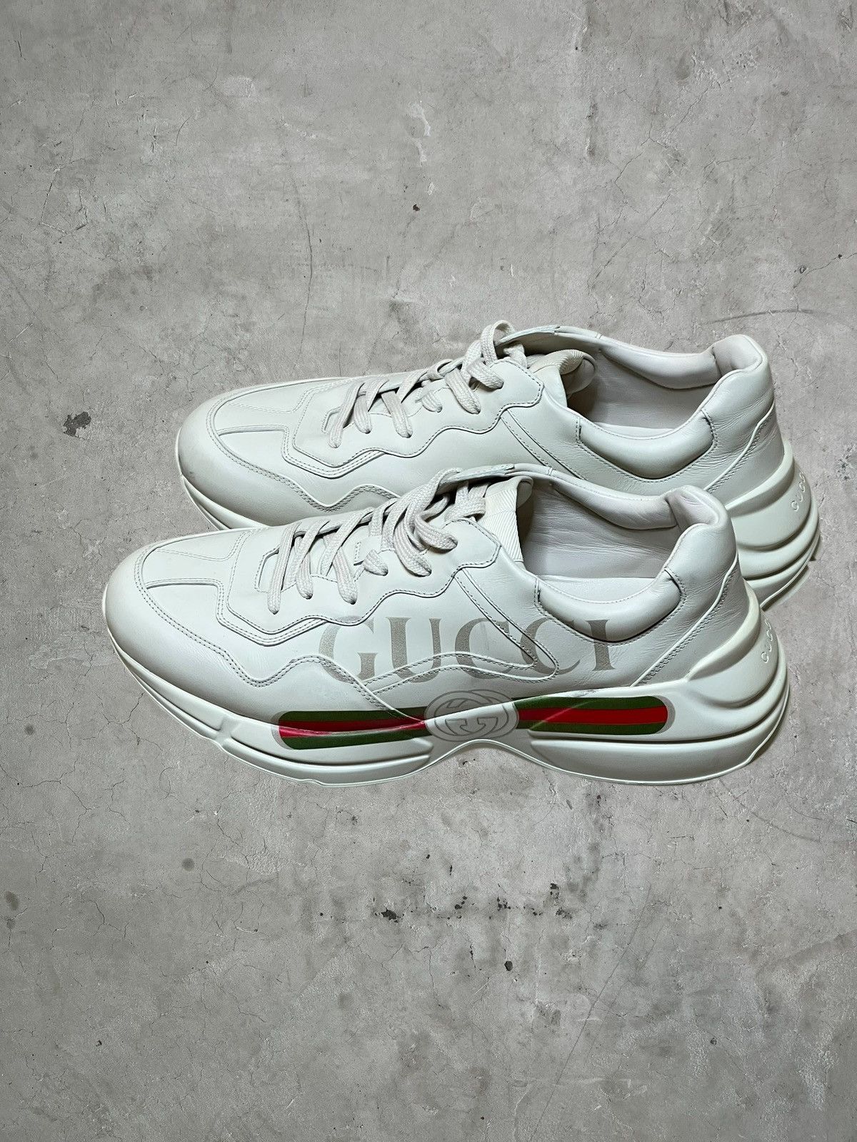 Gucci Gucci Rhyton Leather Sneakers Size US 12 / EU 45 - 1 Thumbnail
