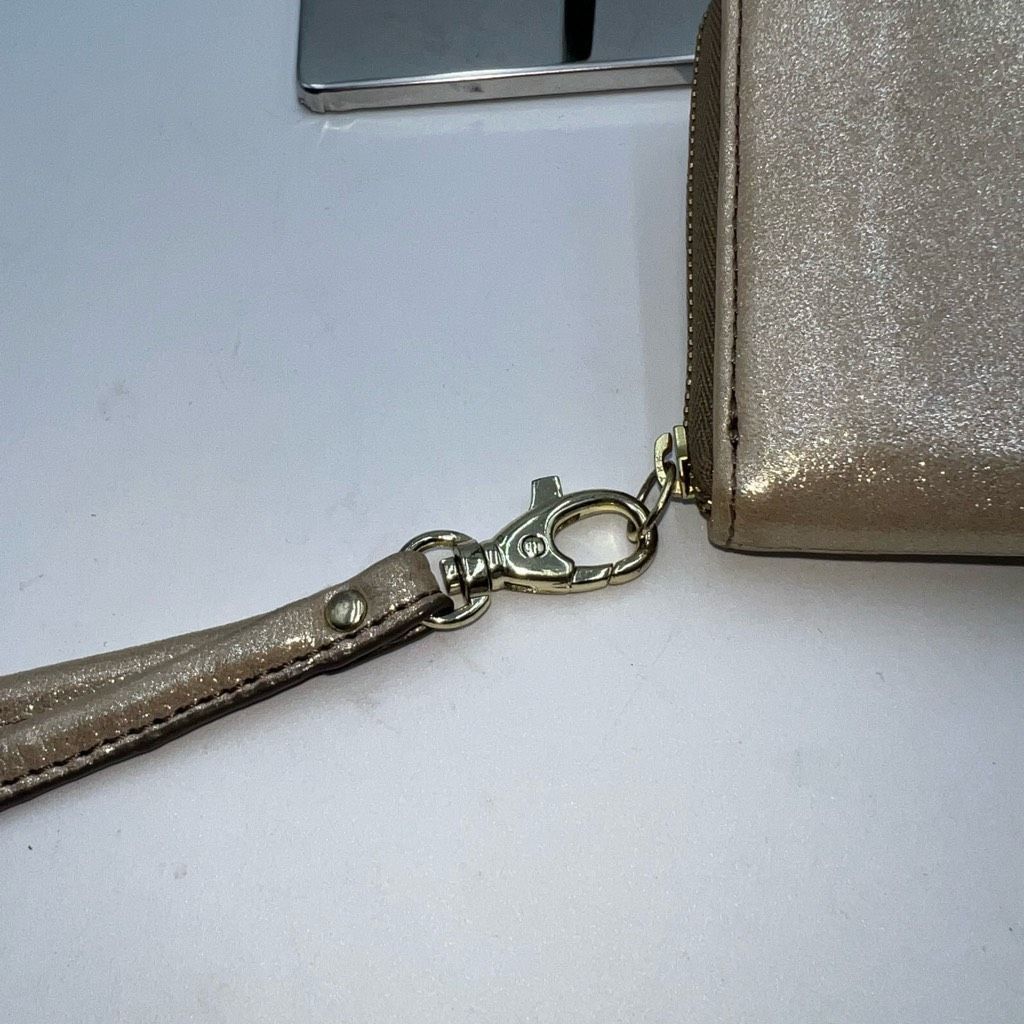 Fossil Fossil Gold Zip Around Wallet/Wristlet Size ONE SIZE - 3 Thumbnail