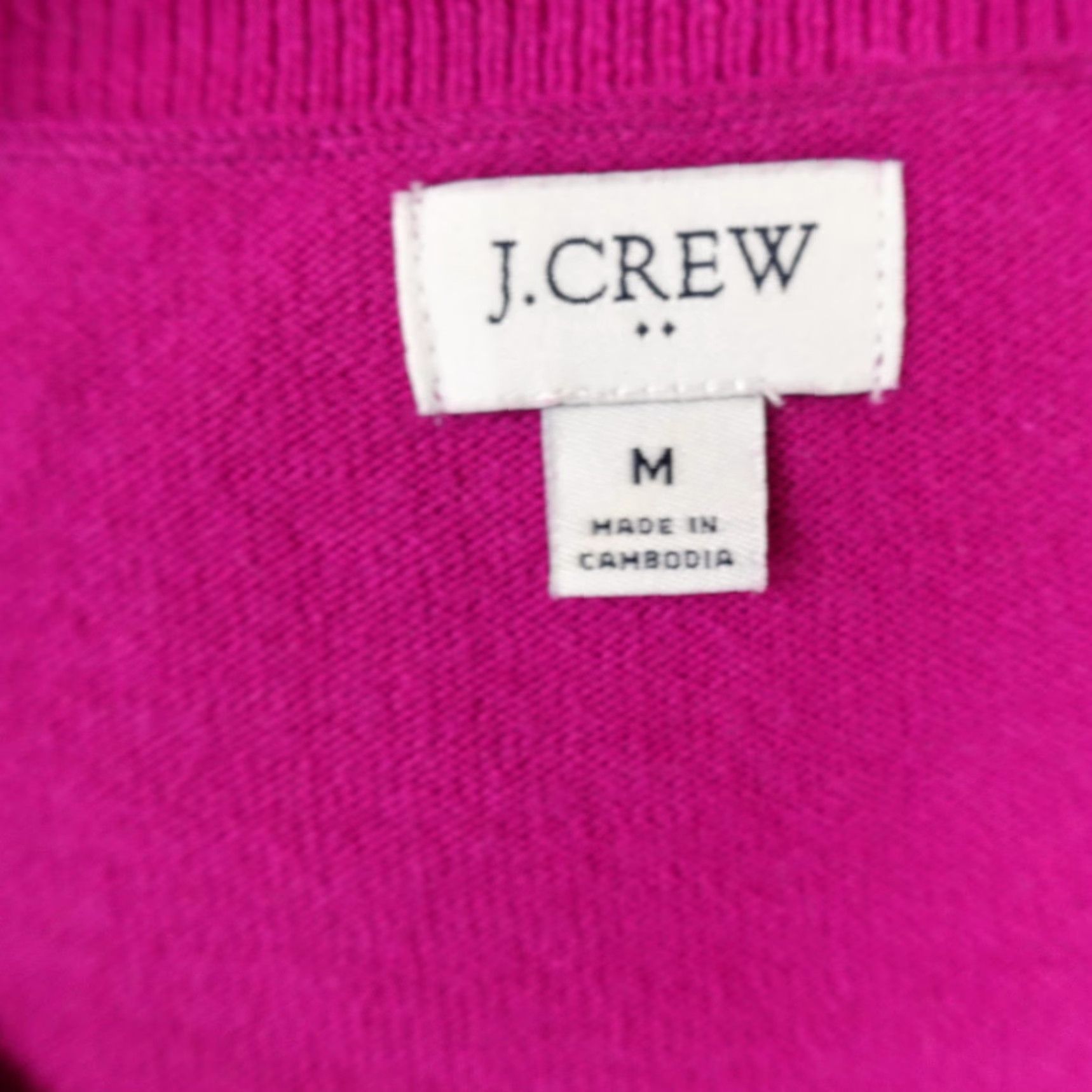 J.Crew J.CREW Sweater Womens M Purple Merino Wool Blend Pullover Crewneck Tunic Soft Pink Knit Crew Neck Long Sleeve Pockets Size M / US 6-8 / IT 42-44 - 4 Thumbnail