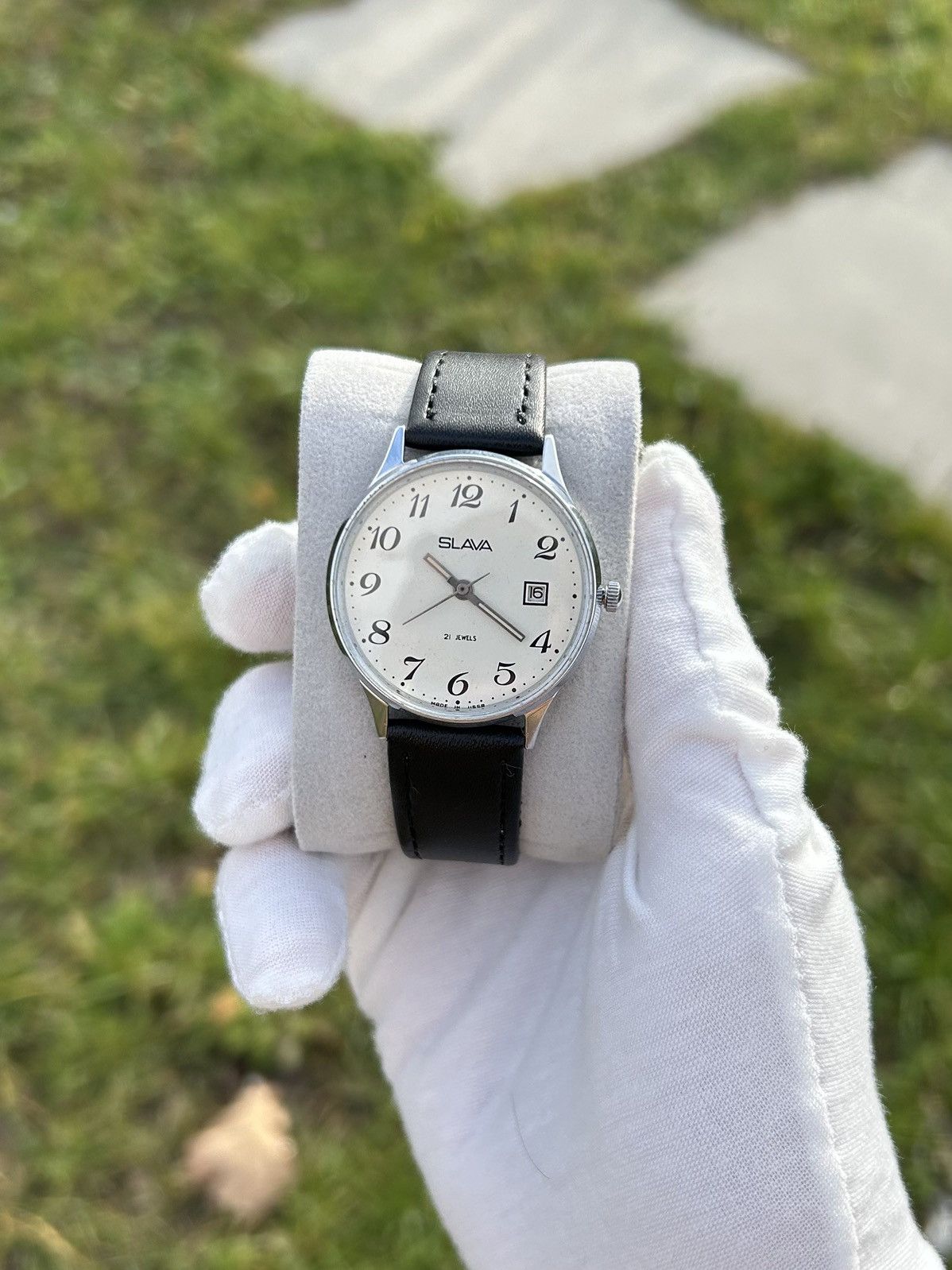 Vintage Vintage Watch Slava Made in USSR Soviet Mechanical 1980s Size ONE SIZE - 1 Thumbnail
