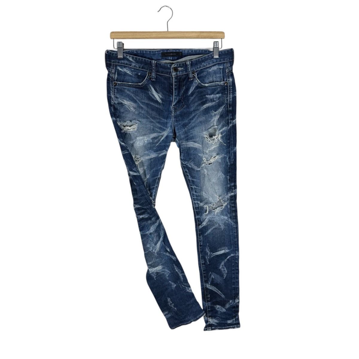 CIVARIZE ☀️CIVARIZE DISTRESSED SLIM FIT DENIM JEANS PANT Size US 30 / EU 46 - 3 Thumbnail