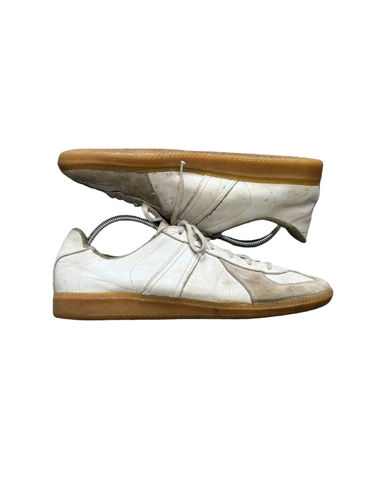 Vintage Vintage BW Sport GATs Sneakers Leather White Military Size US 10 / EU 43 - 1 Thumbnail
