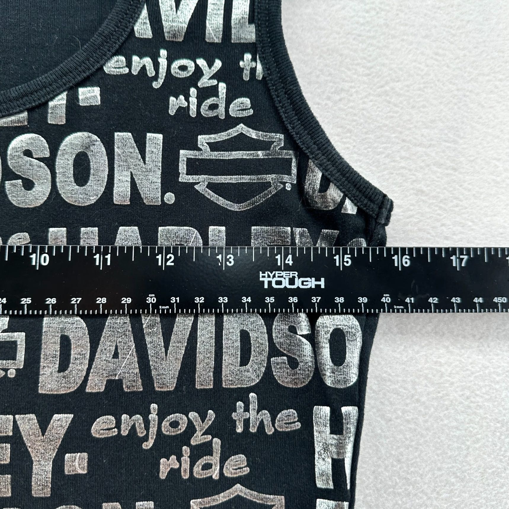 Harley Davidson **Harley-Davidson Women's M Black Tank Top Sleeveless Graphic Print** New title: **Harley-Davidson Women's M Black Tank Top Sleeveless Graphic Print** Size M / US 6-8 / IT 42-44 - 6 Thumbnail